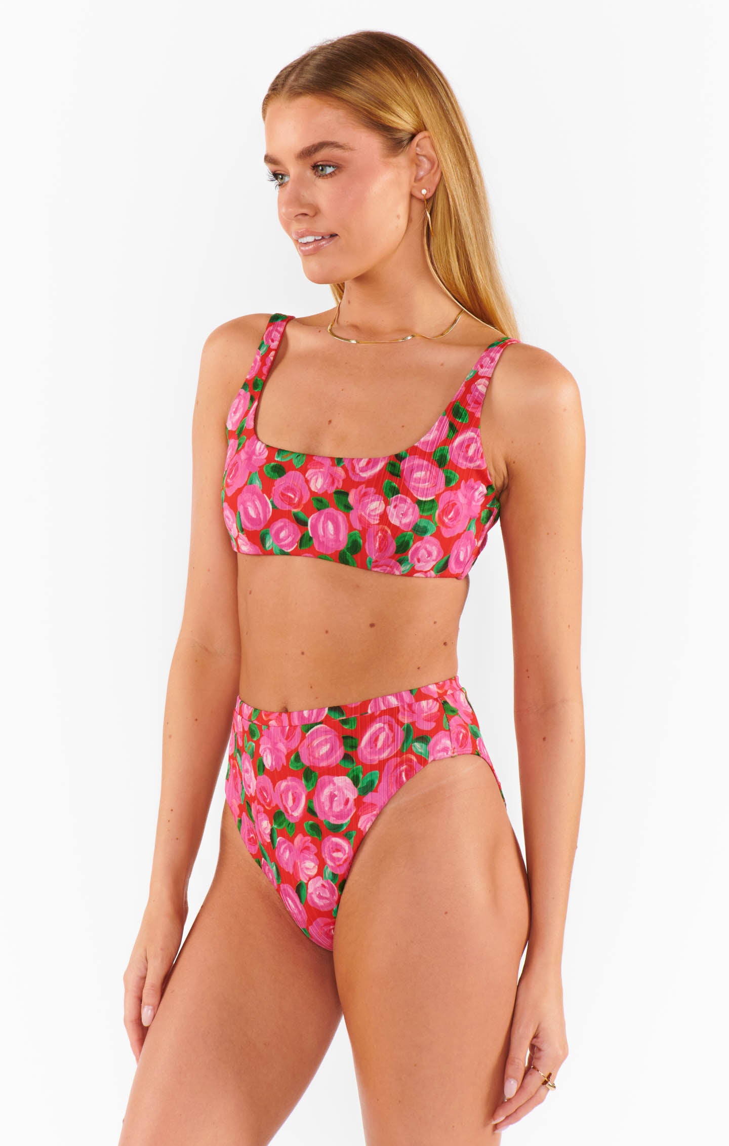 Floral Swim Top with Tie Back | Sanibel by Rosie Blooms