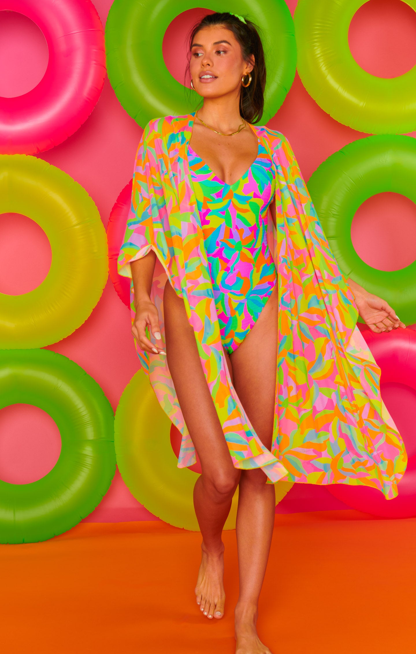 Versatile Sarong for Beach & Travel | Neon Tropics
