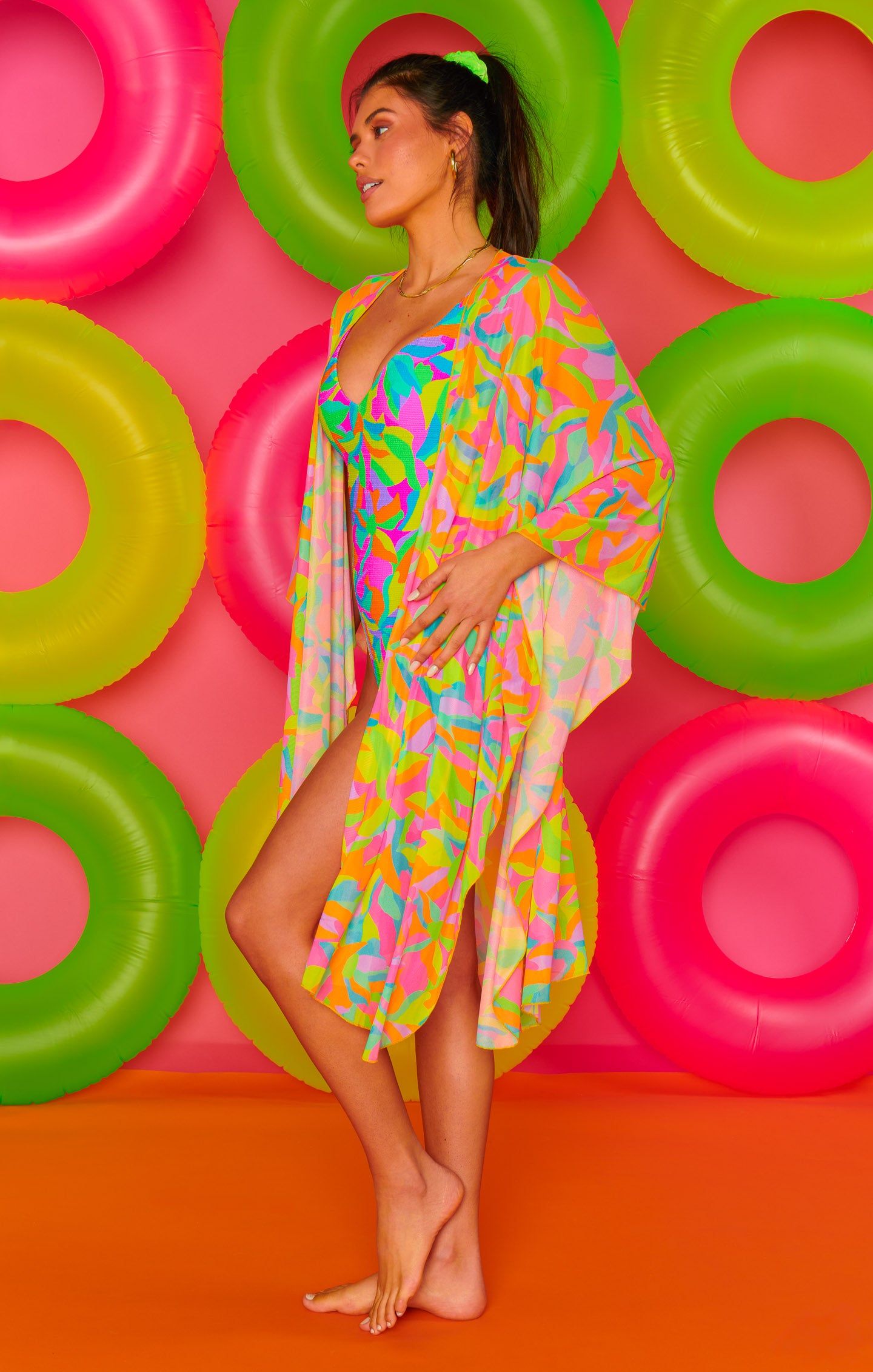Versatile Sarong for Beach & Travel | Neon Tropics