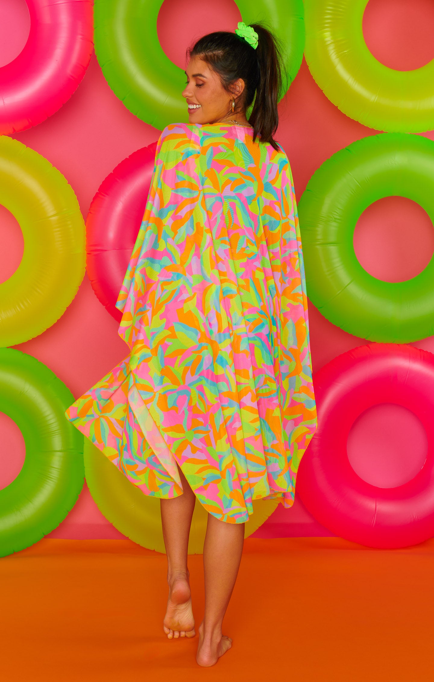 Versatile Sarong for Beach & Travel | Neon Tropics