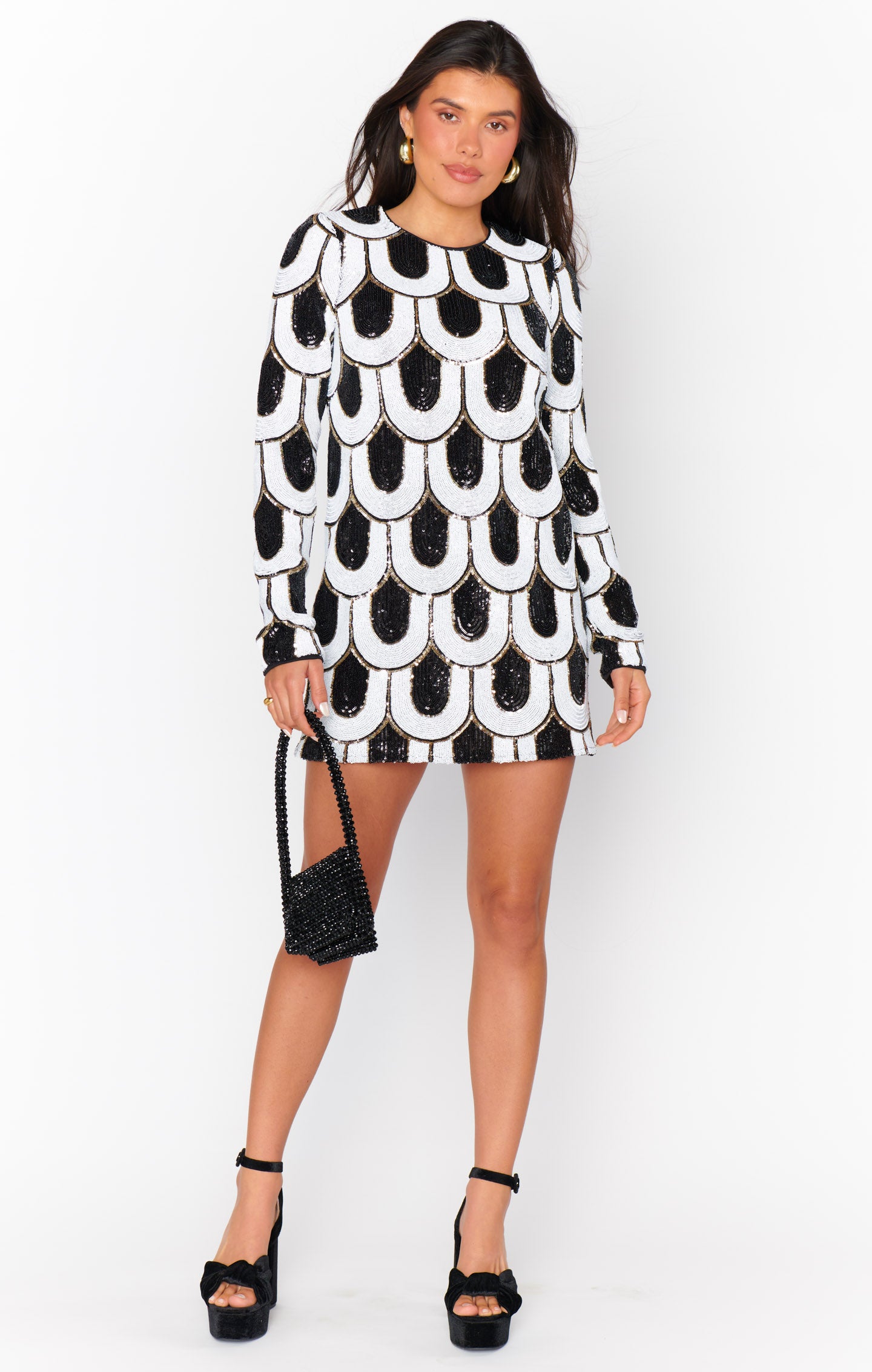Art Deco Sequin Mini Dress for Going Out | Maddison