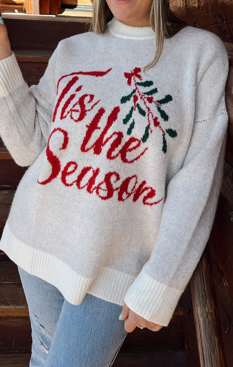 Cozy Holiday Graphic Crewneck Sweater | Classic Knit