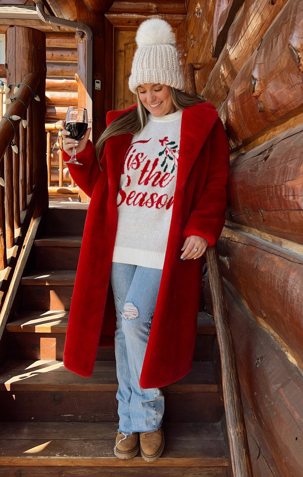 Cozy Holiday Graphic Crewneck Sweater | Classic Knit
