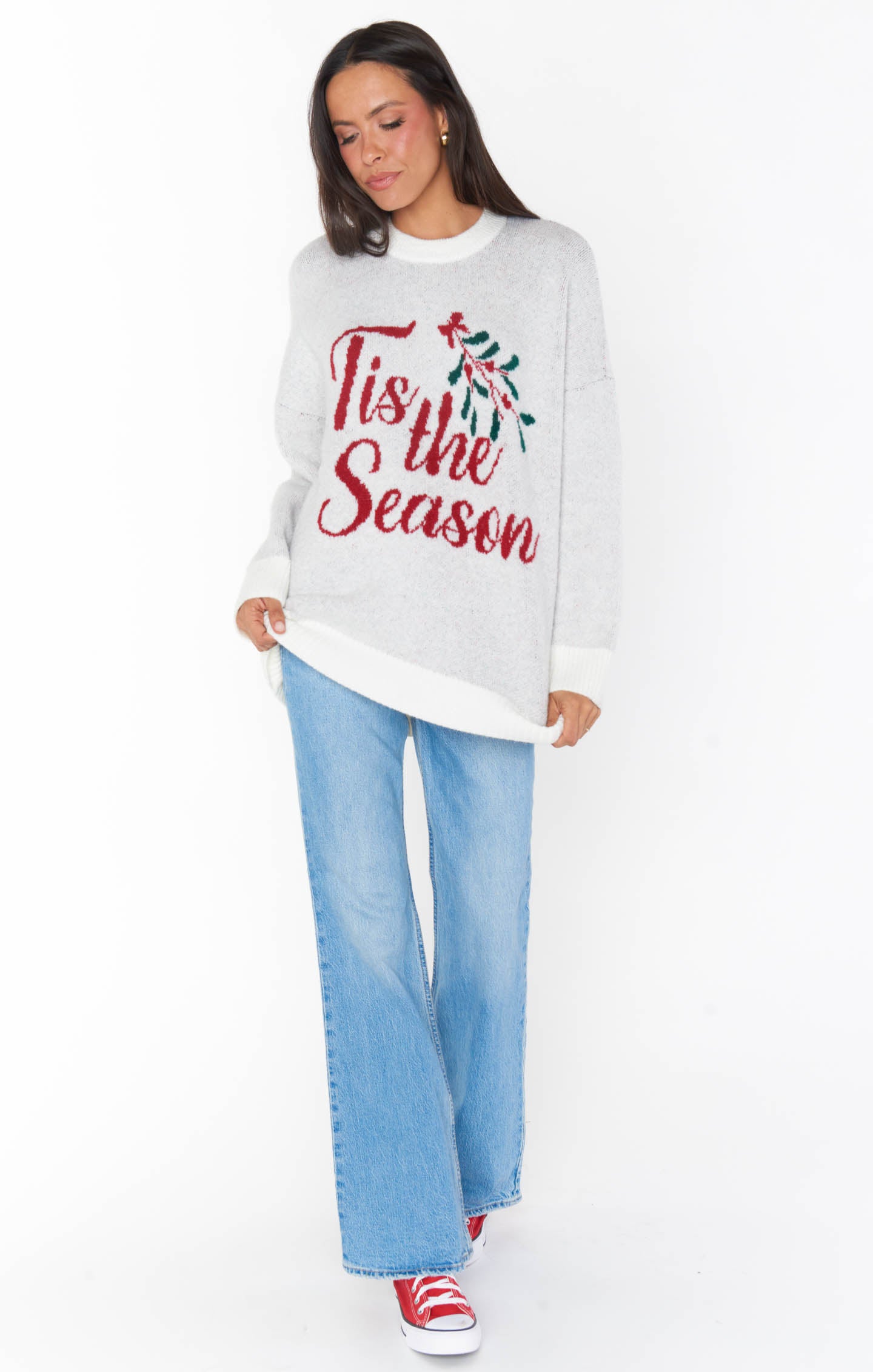 Cozy Holiday Graphic Crewneck Sweater | Classic Knit