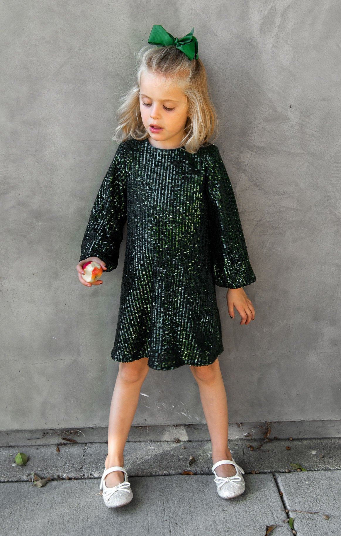 Emerald Sequin Dress for Girls | Once Upon A Time