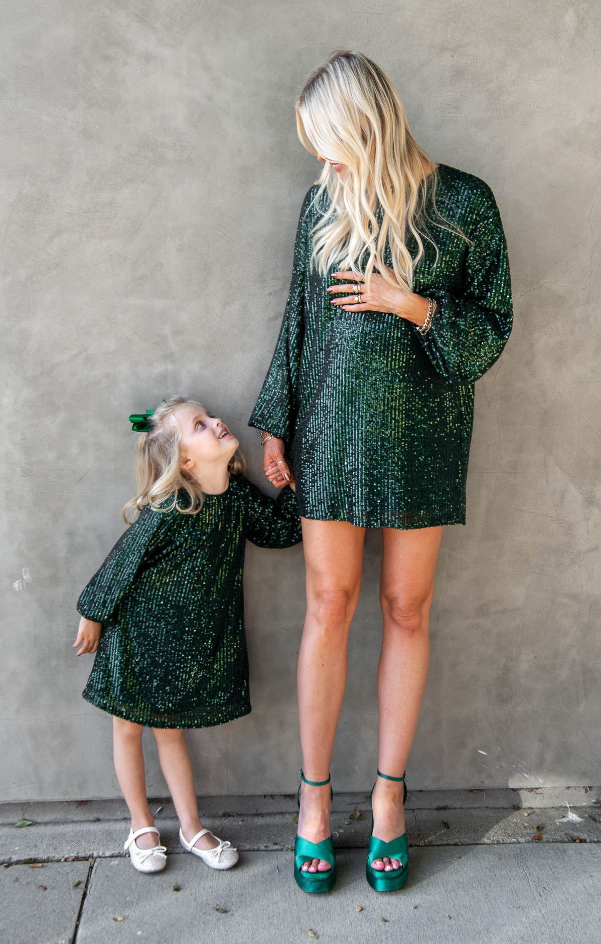 Emerald Sequin Dress for Girls | Once Upon A Time