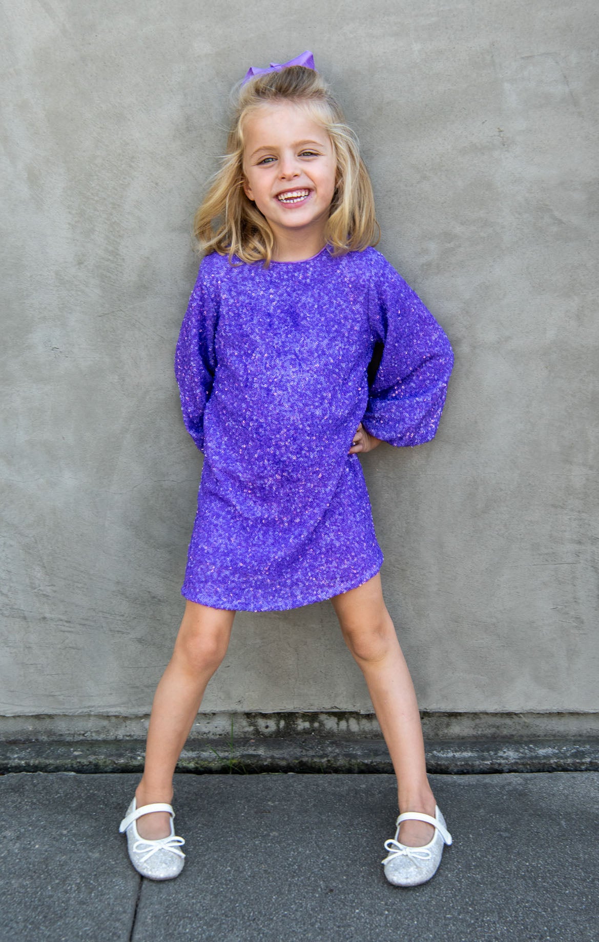 Sparkly Violet Sequined Dress for Girls | Once Upon A Time