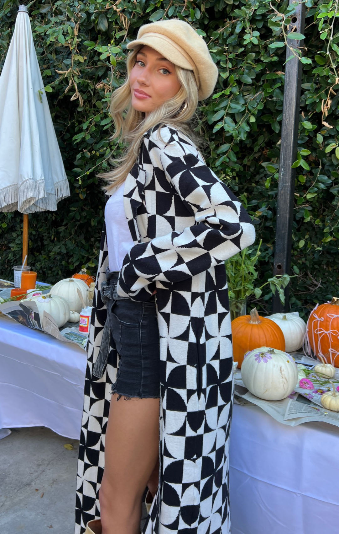 Retro Knit Sweater Jacket with Open Front Design | Jane Sixties
