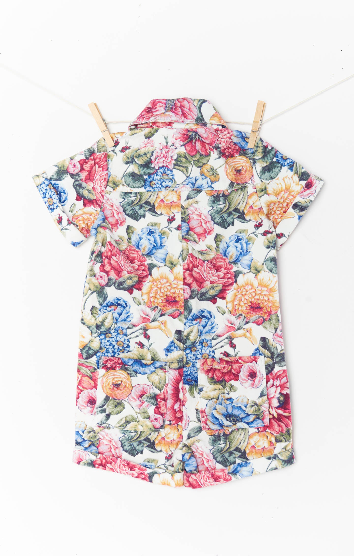 Denim Mini Romper for Kids | Dusty Meadows