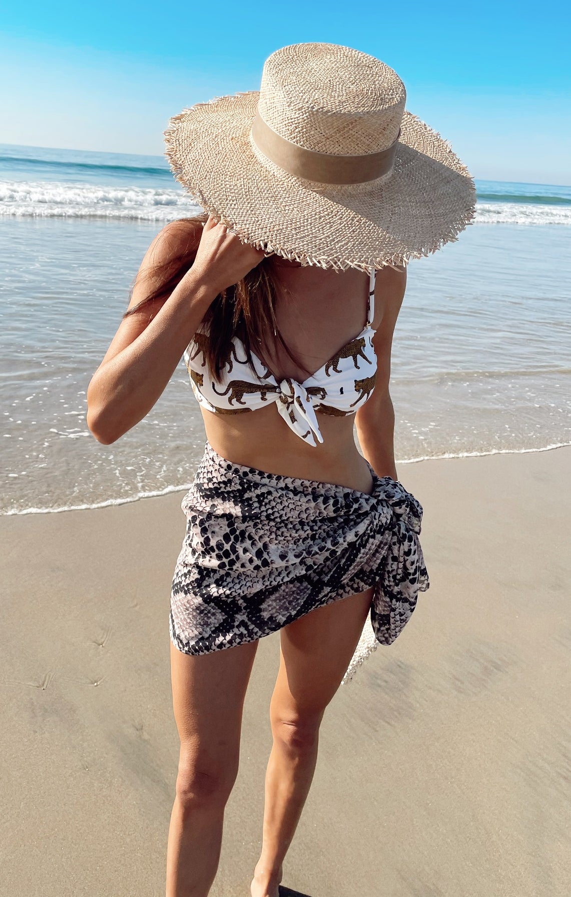 Long Beach Sarong for Swimwear Cover-Up | Kiran