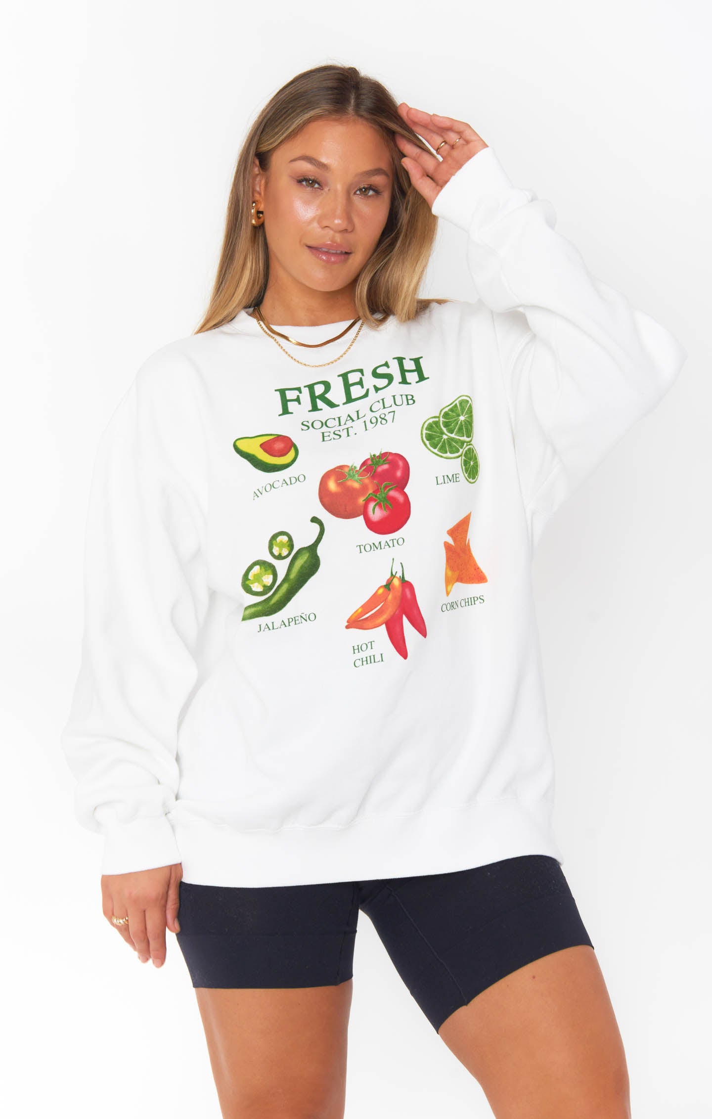 Fresh Graphic Oversized Sweatshirt | Stanley Crew Neck