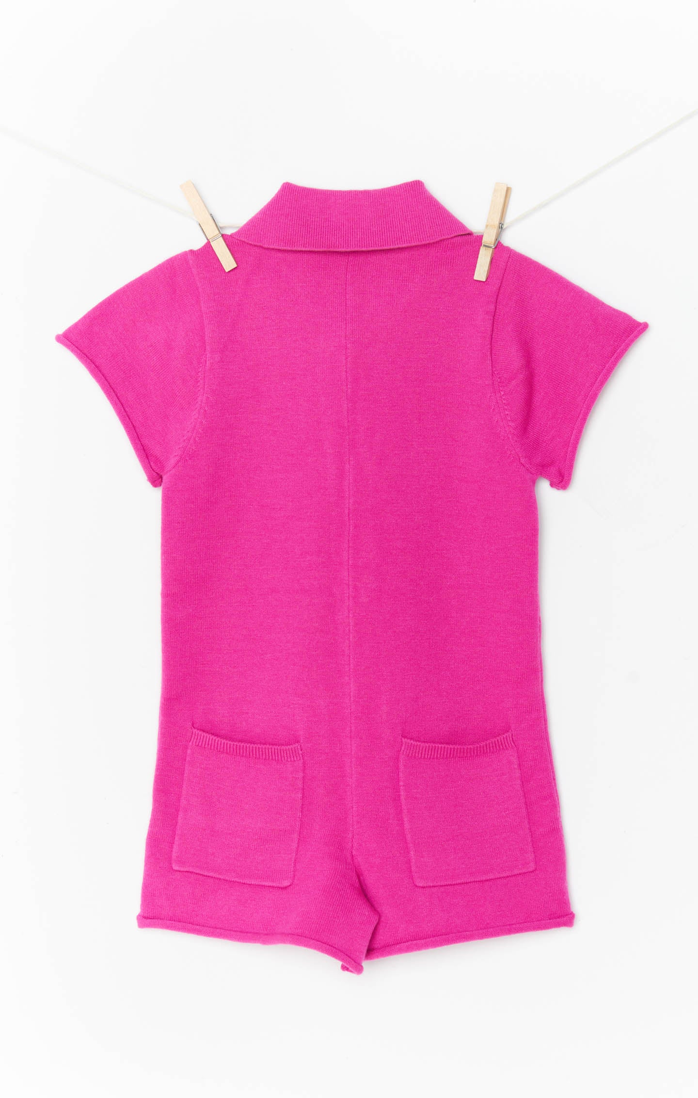 Baby Sweater Romper in Hot Pink | Mini Gio Knit Outfit