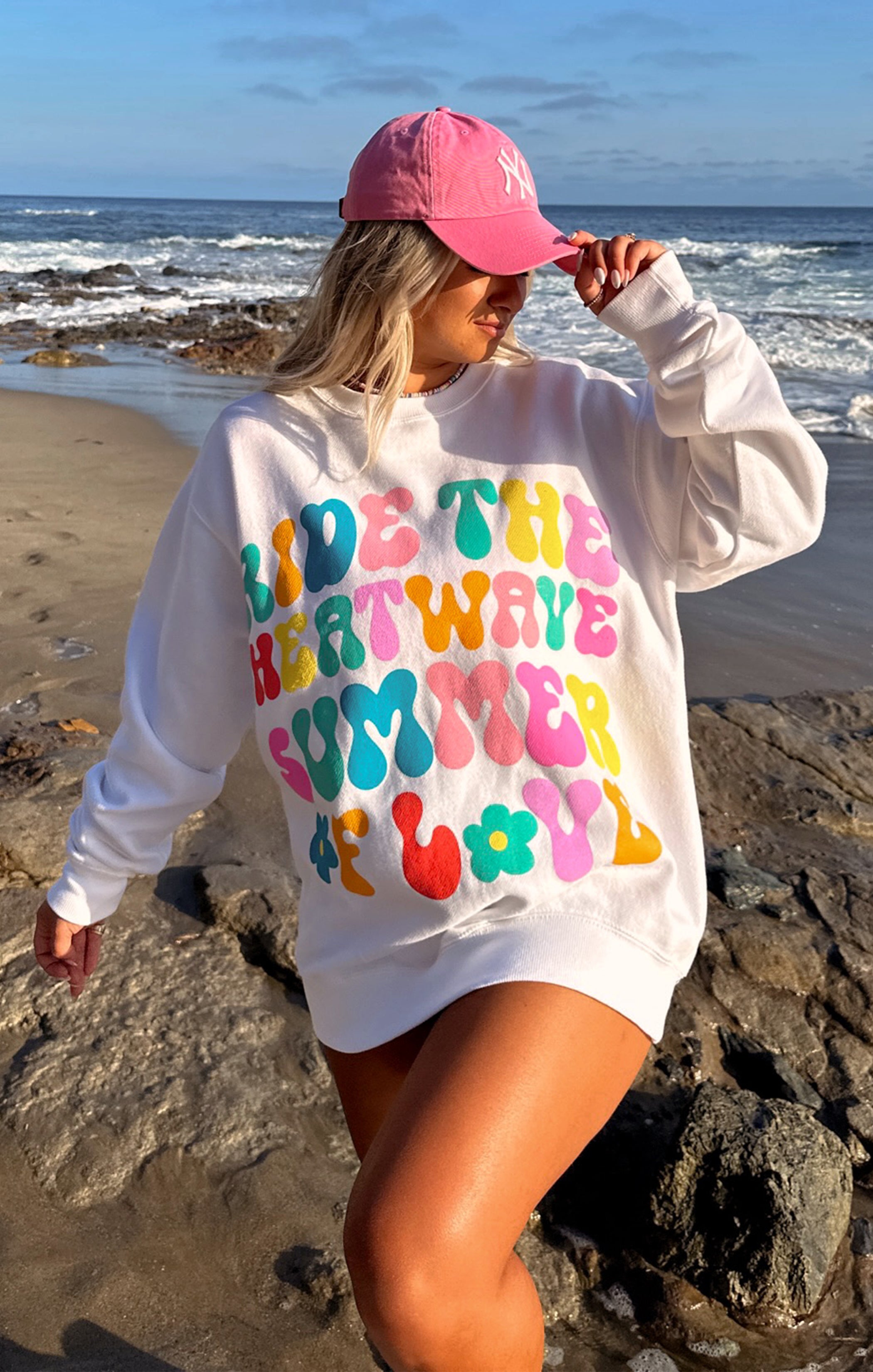 Oversized Graphic Sweatshirt for Summer | Stanley Crew Neck