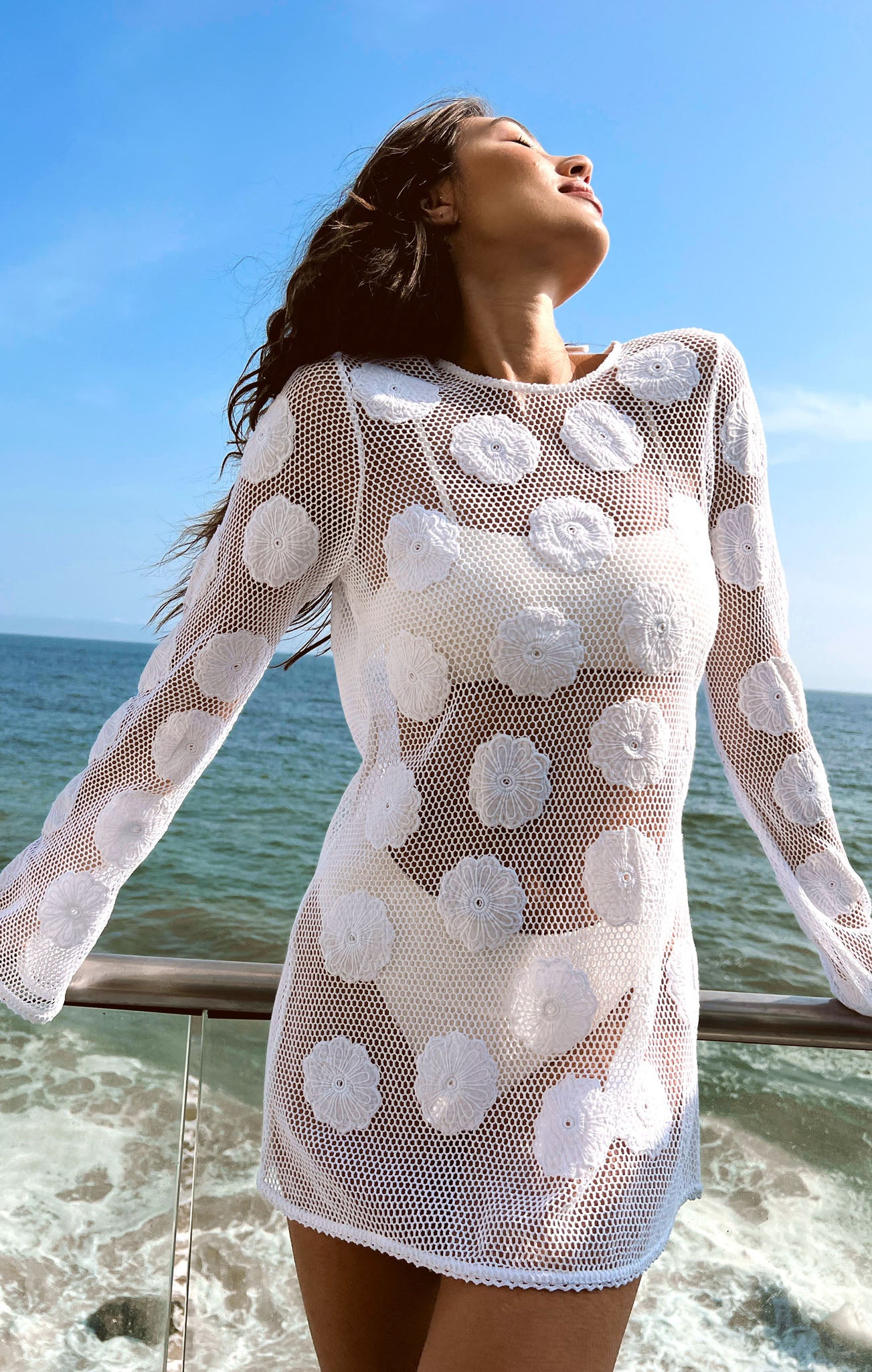 Wildflower Mesh Beach Coverup for Pool & Lunch | Castaway