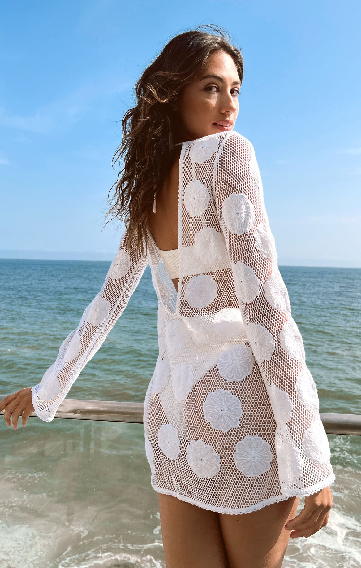 Wildflower Mesh Beach Coverup for Pool & Lunch | Castaway
