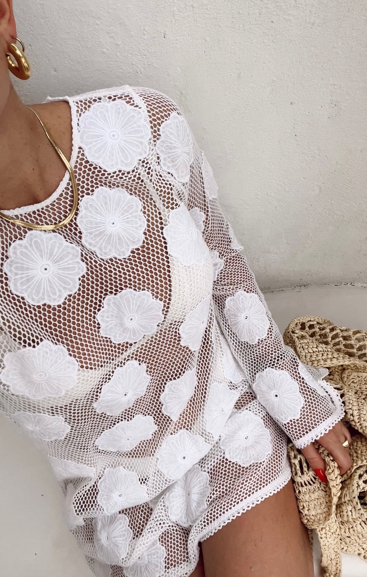 Wildflower Mesh Beach Coverup for Pool & Lunch | Castaway