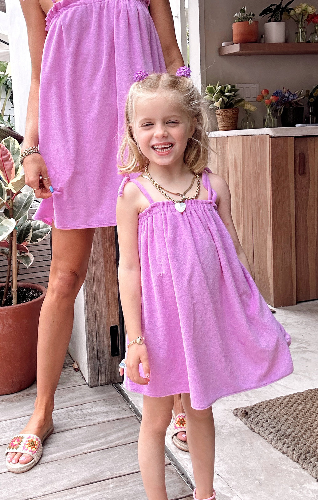 Terry Cloth Baby Dress with Pockets | Little Angel Mini