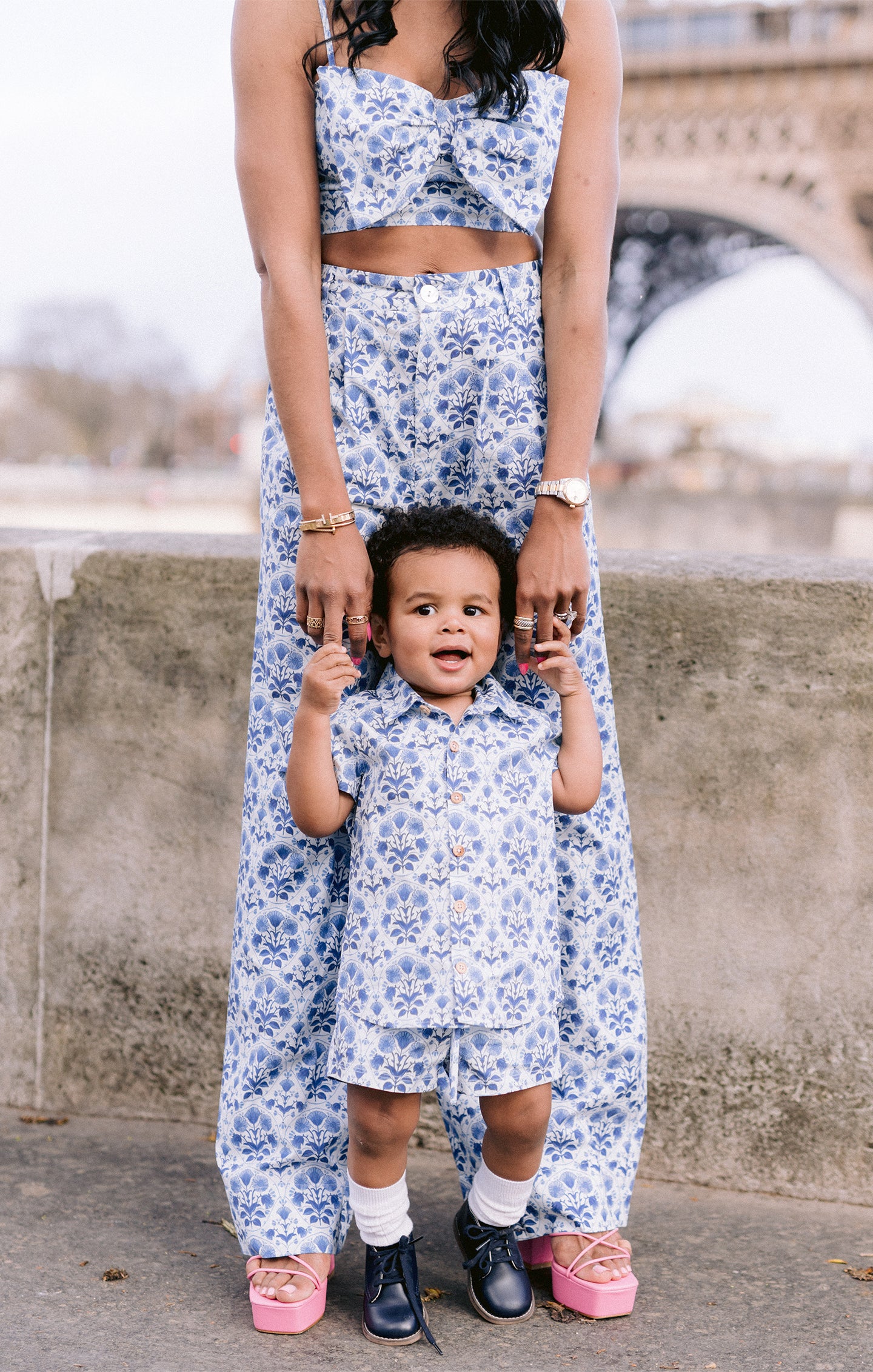 Floral Baby Shorts with Adjustable Waist | Little Mister Teagan