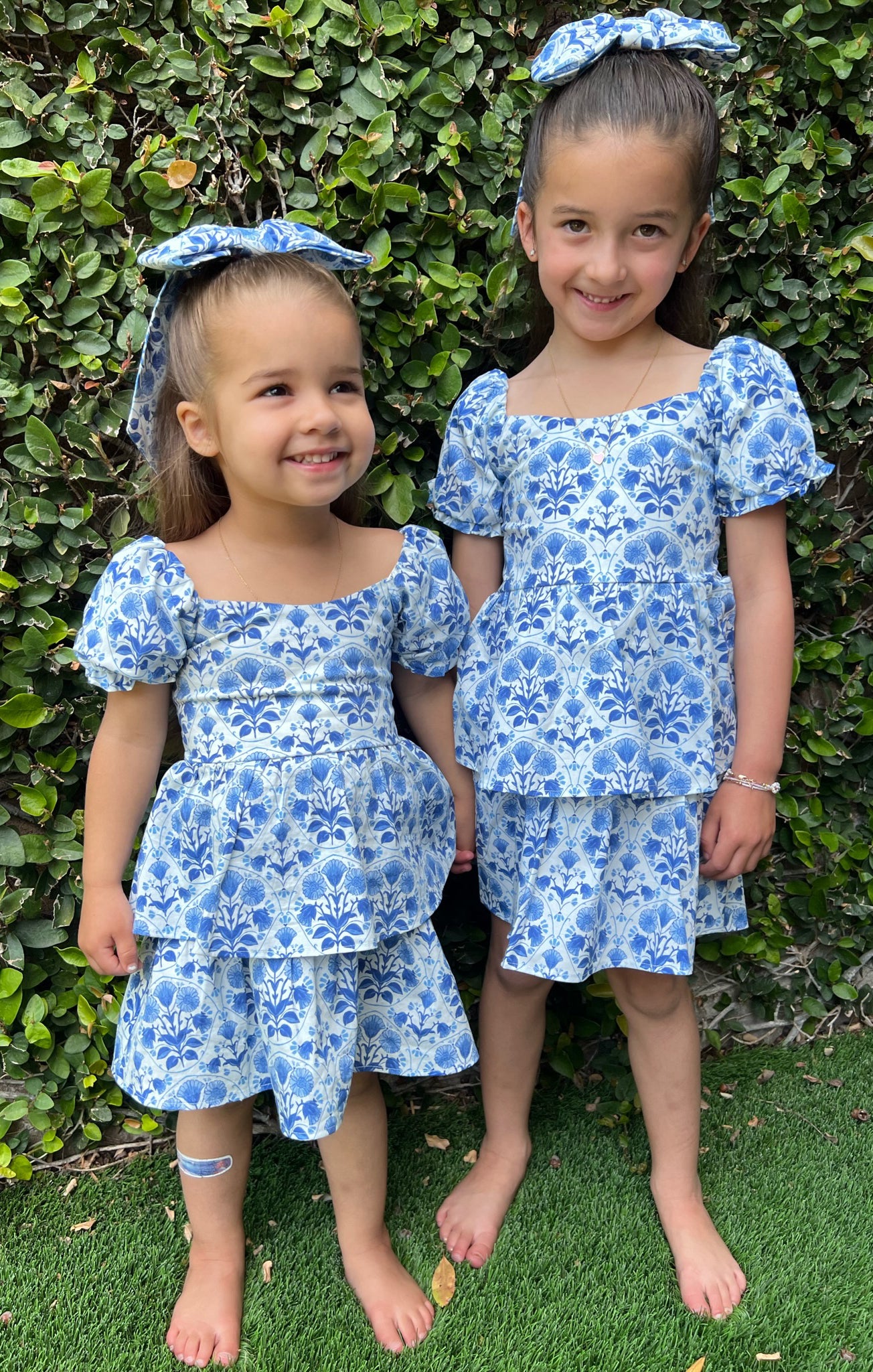 Floral Mini Dress with Puffed Sleeves | Teagan Little Miss