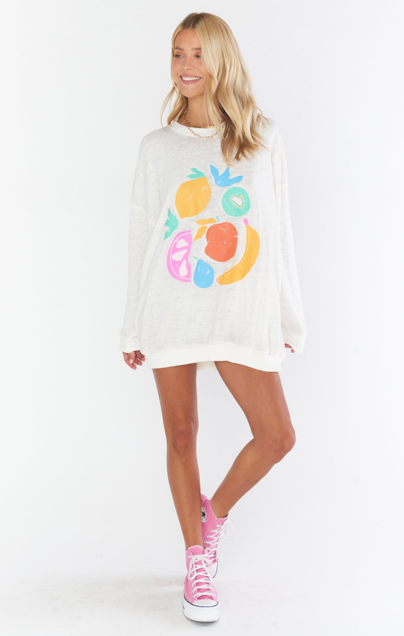 Oversized Fruit Graphic Sweatshirt for Women & Men | James