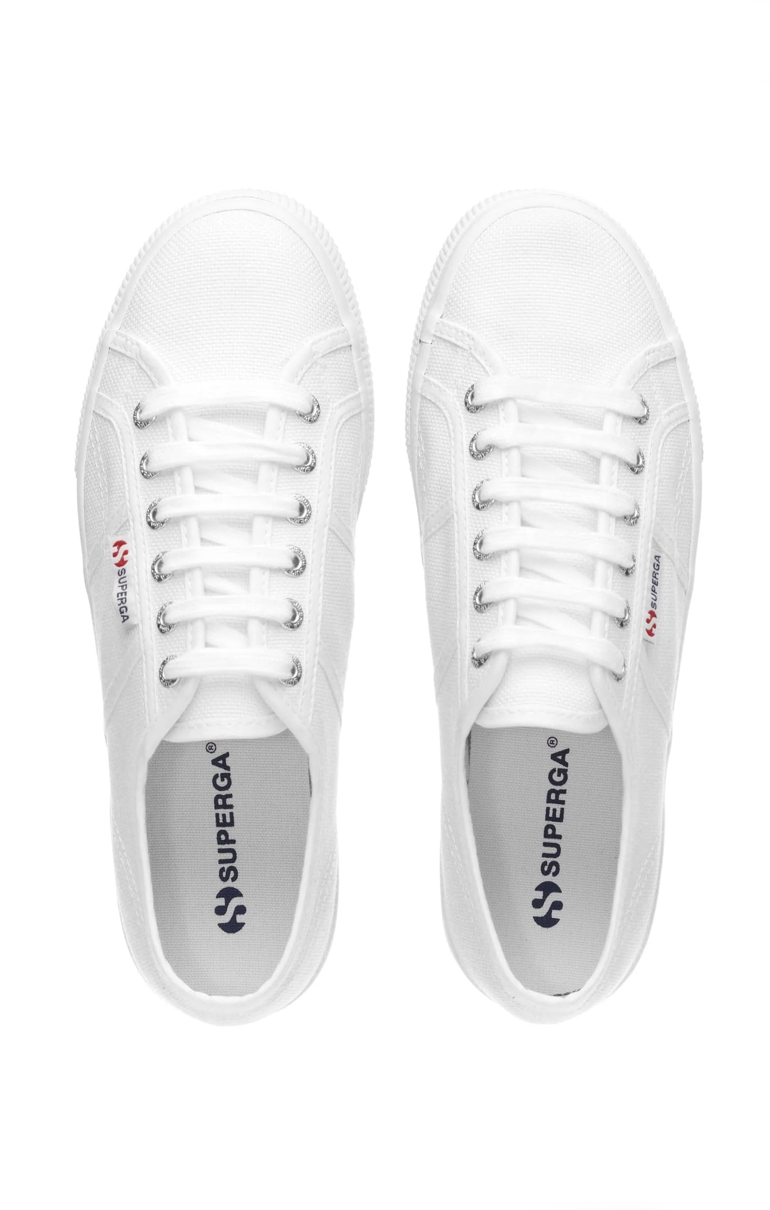White Platform Sneakers with 4cm Lift | Superga 2790