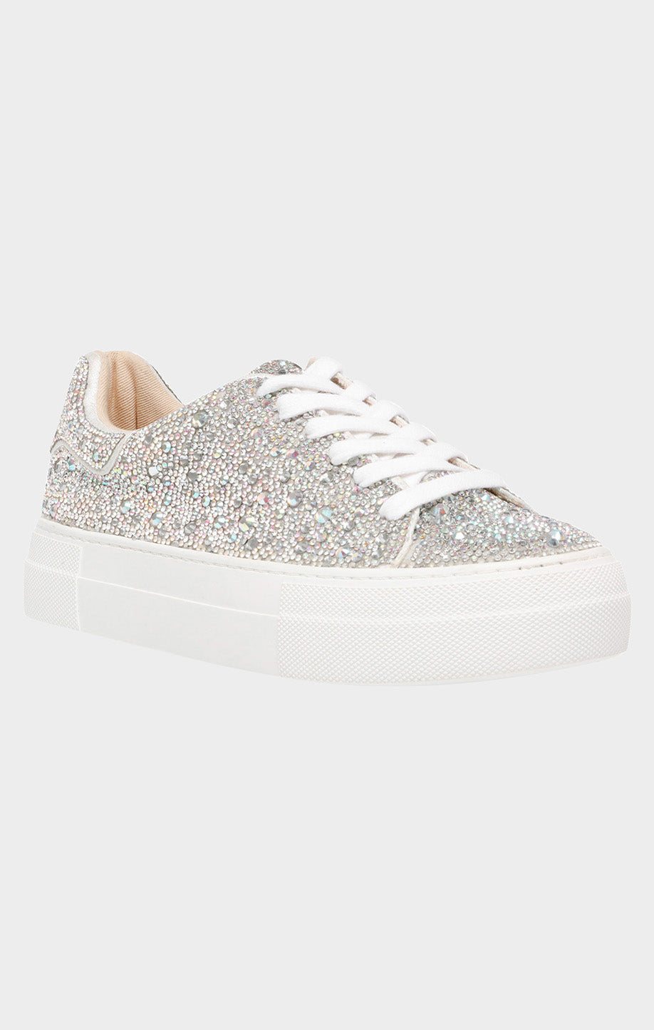 Rhinestone Platform Sneakers for Weddings & Dance | Betsey Johnson Sidny