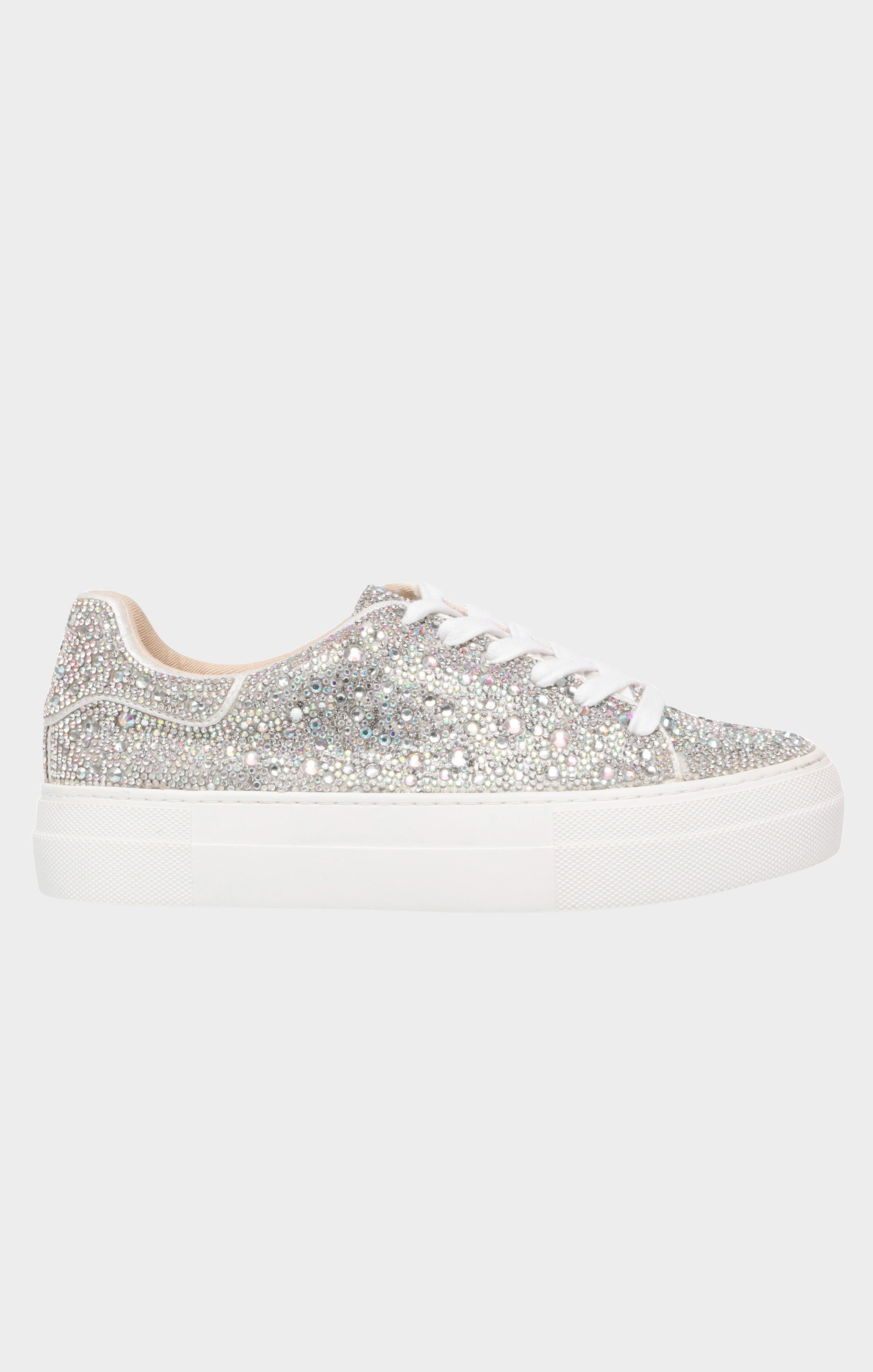 Rhinestone Platform Sneakers for Weddings & Dance | Betsey Johnson Sidny