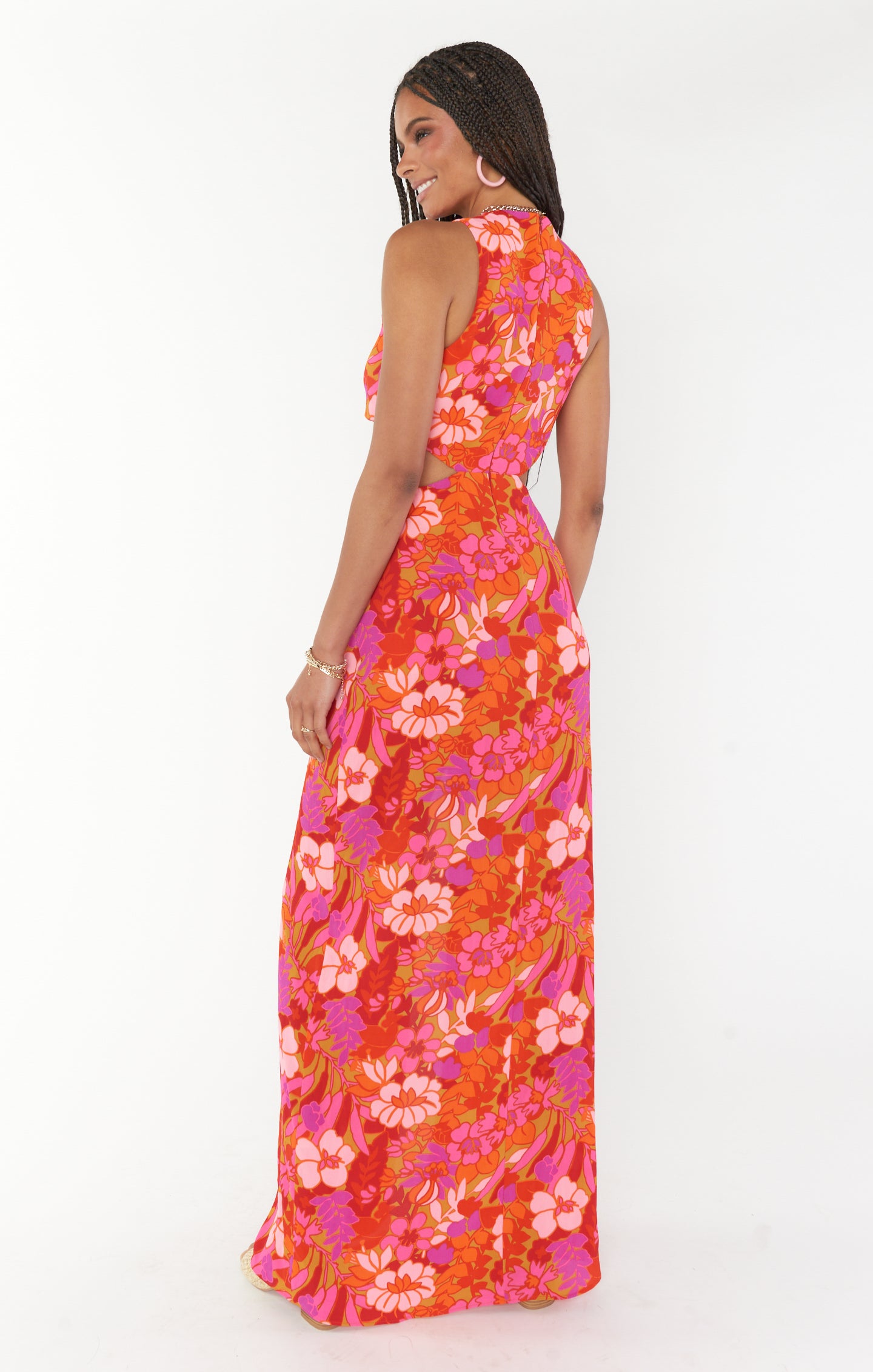 Floral Cutout Maxi Dress for Summer Vacations | Tina Maui Mai Tai
