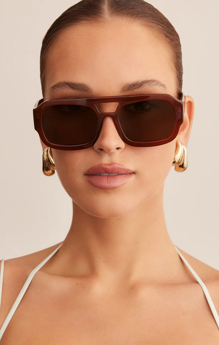 Square Sunglasses for Women - Cinnamon Frame | Banbé The Suki