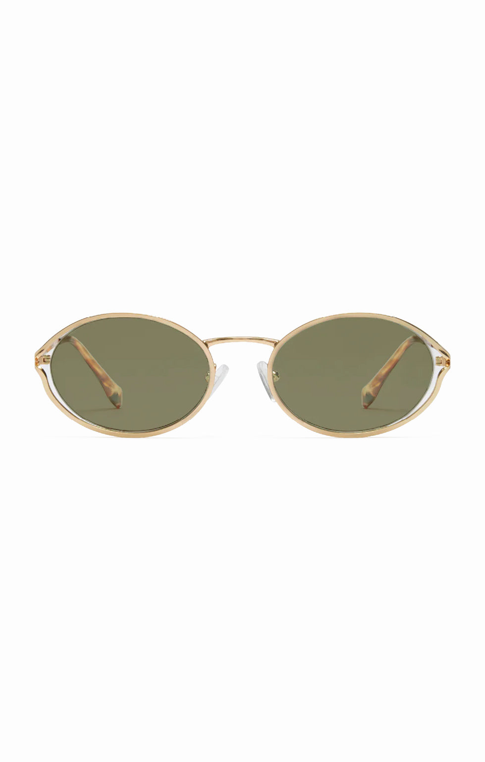 Vintage Round Sunglasses for Sunny Days | Banbé The Sampaio Gold/Olive