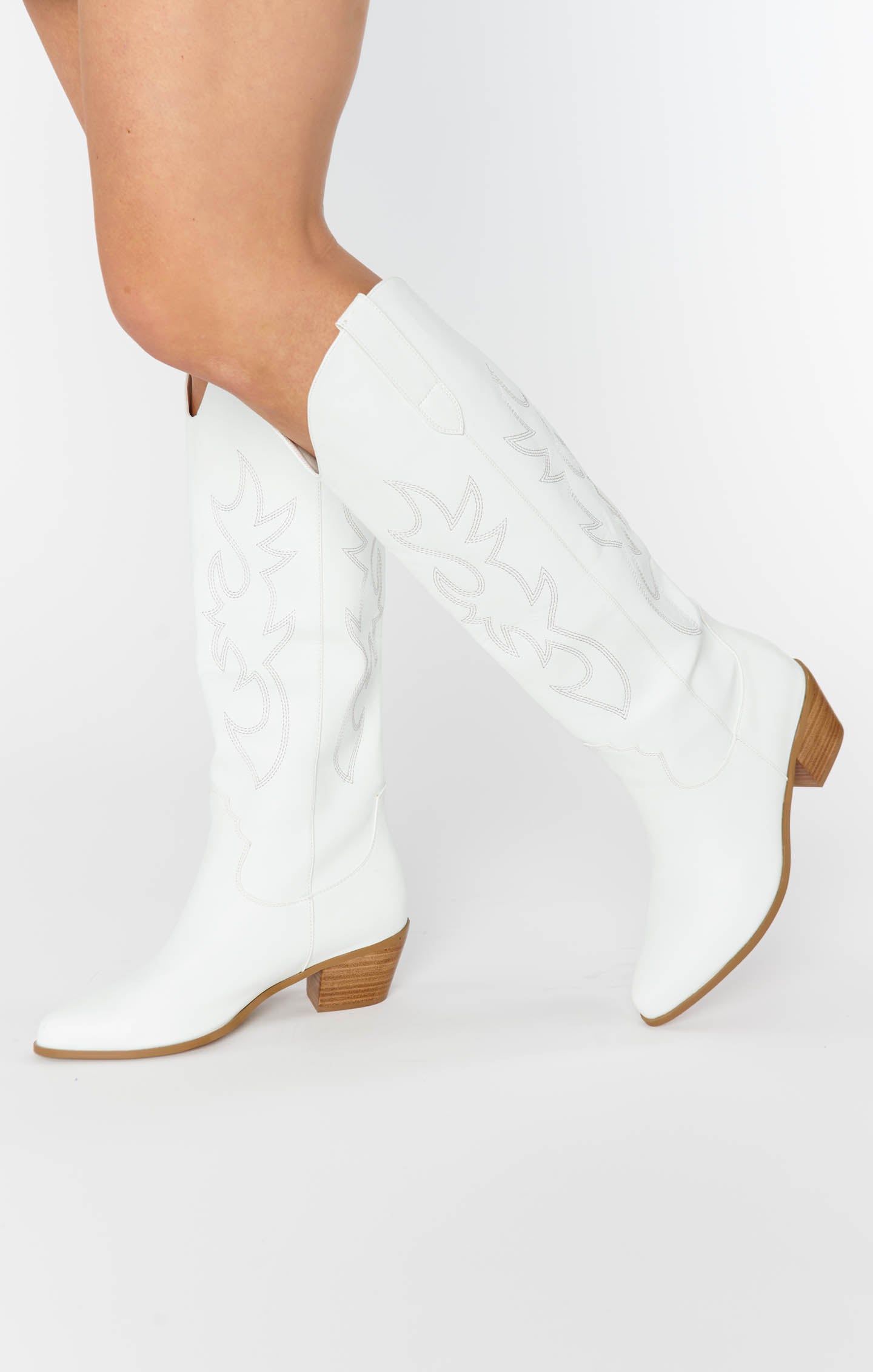 Wide Calf Boots for Women | Billini Urson in White