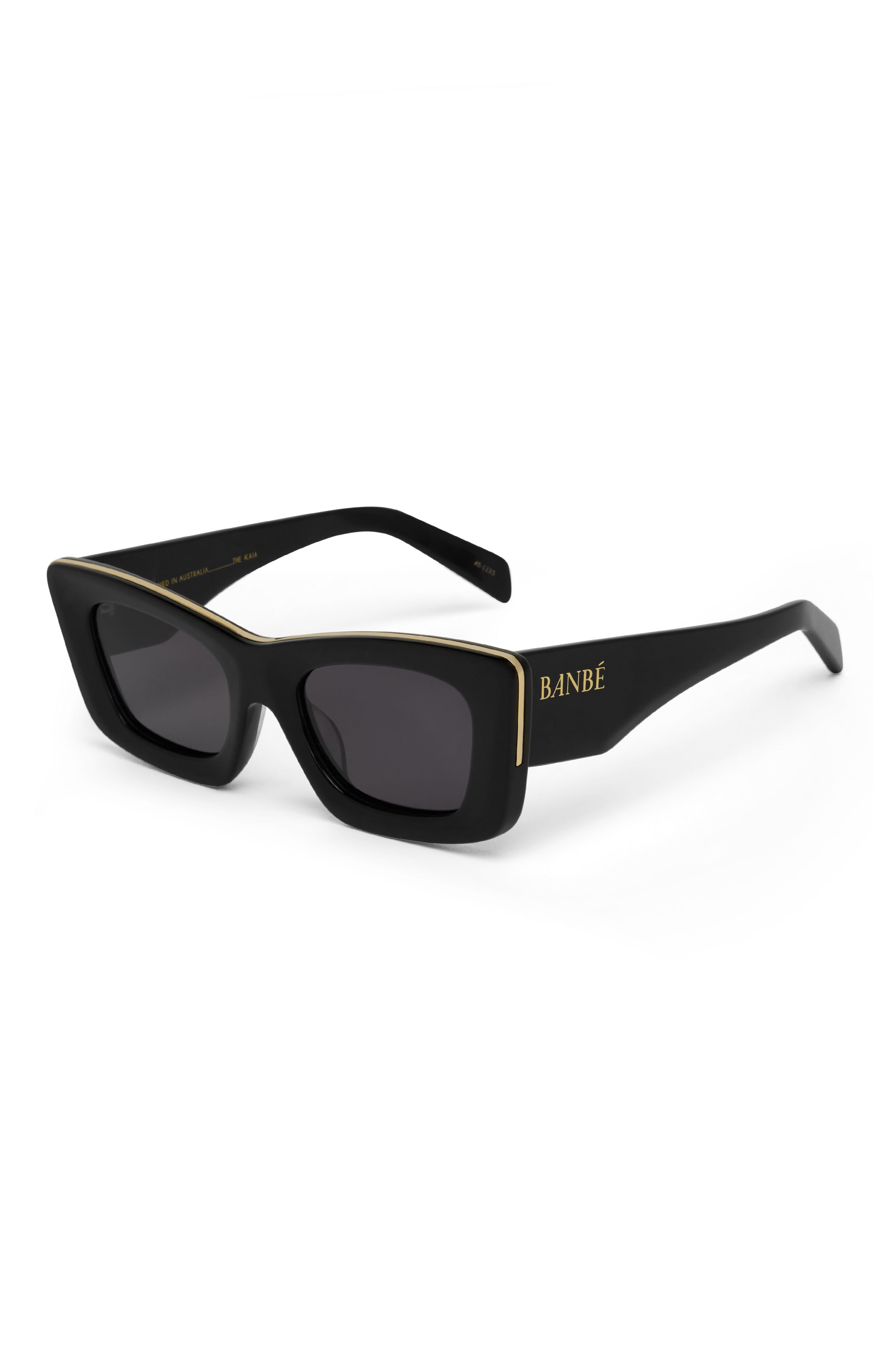 Chunky Square Sunglasses for Women | Banbè Eyewear Kaia Black