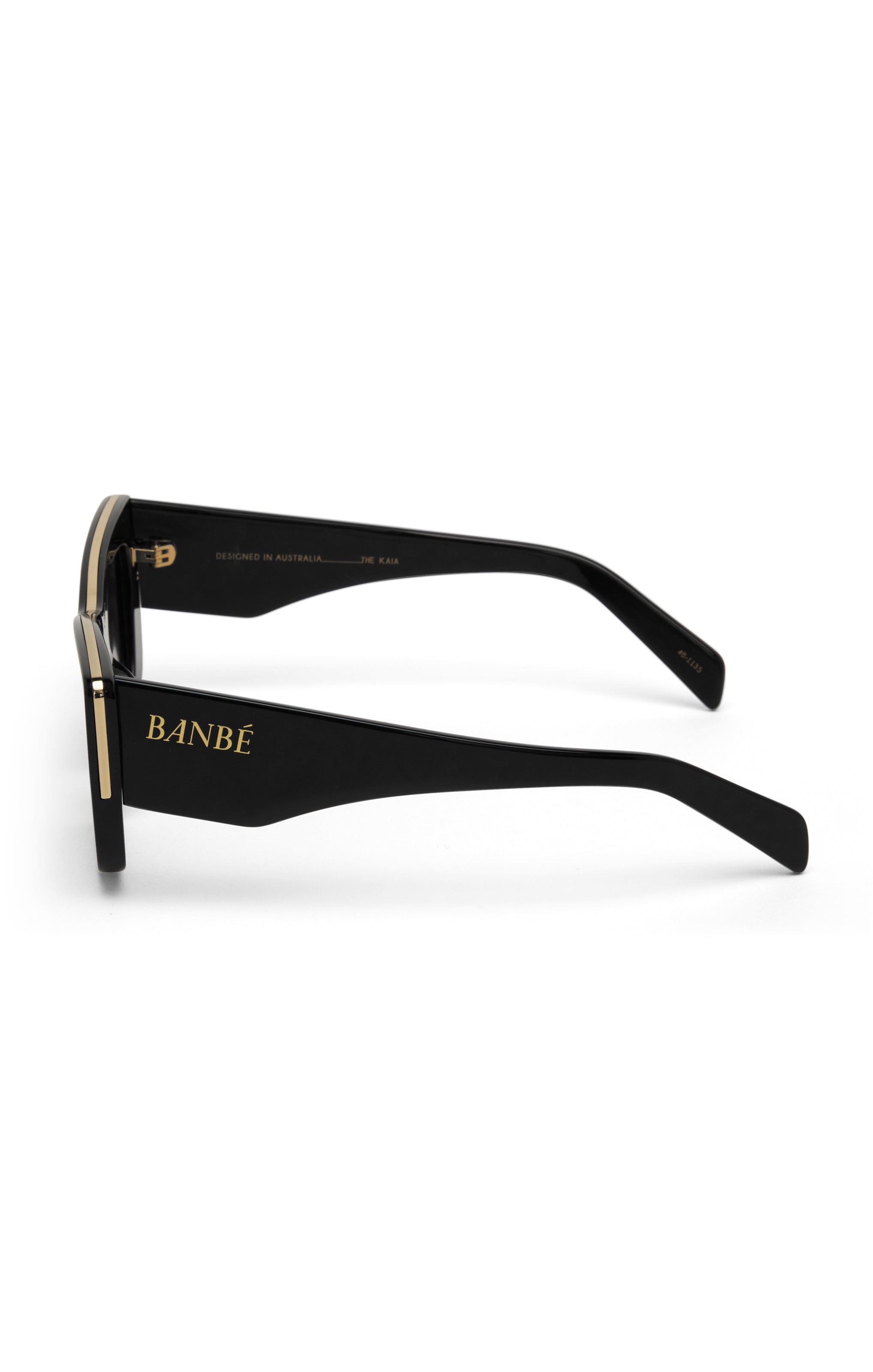 Chunky Square Sunglasses for Women | Banbè Eyewear Kaia Black