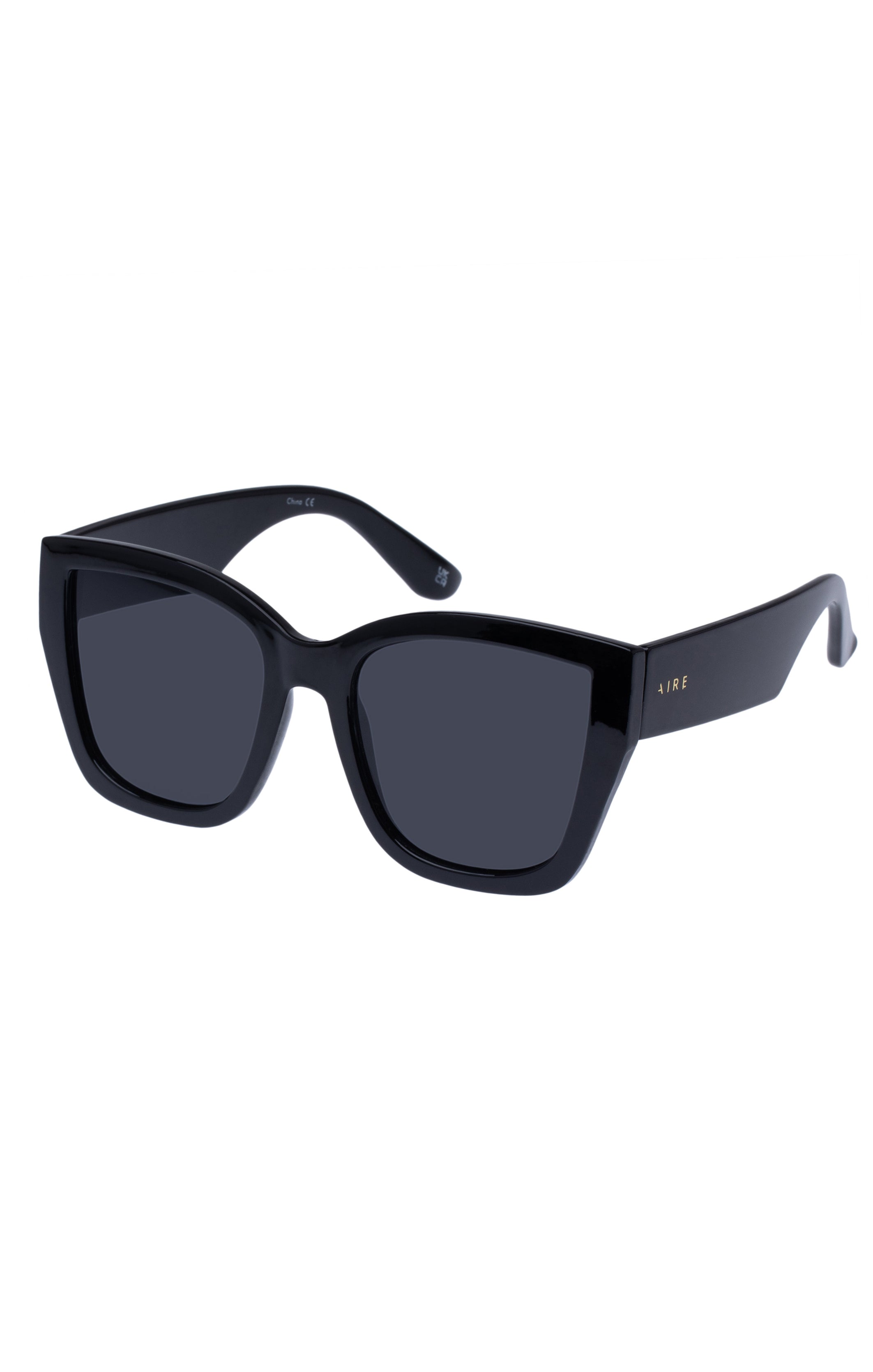 Oversized Shield Sunglasses for Women | Aire Haedus Black