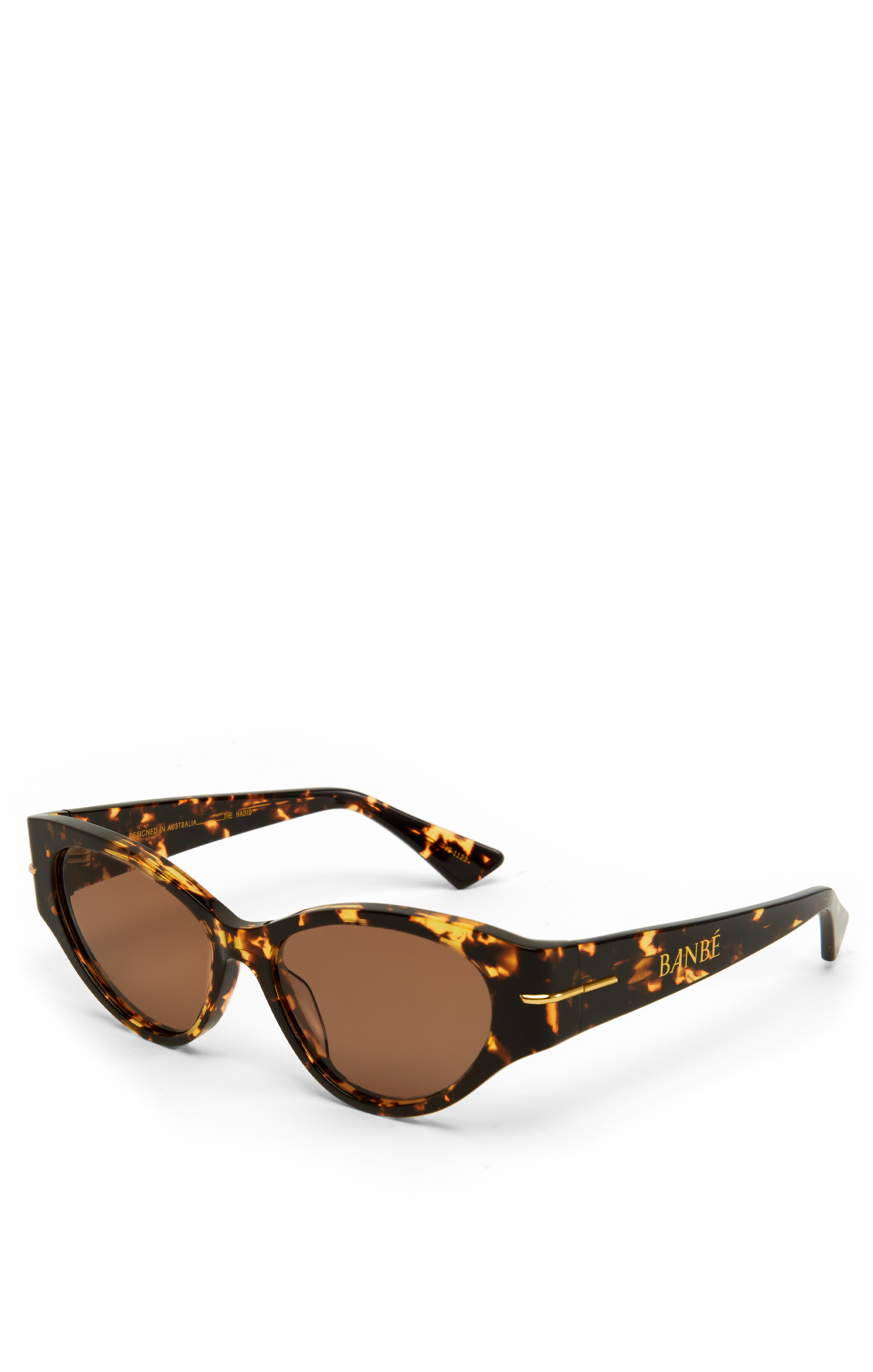 Retro Cat Eye Sunglasses with Gold Accents | Banbè The Hadid