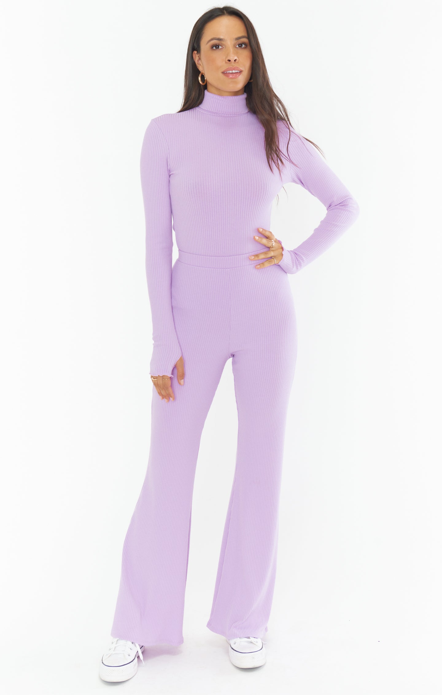 Lillac Rib Knit Mock Neck Top for Layering | Layer Up