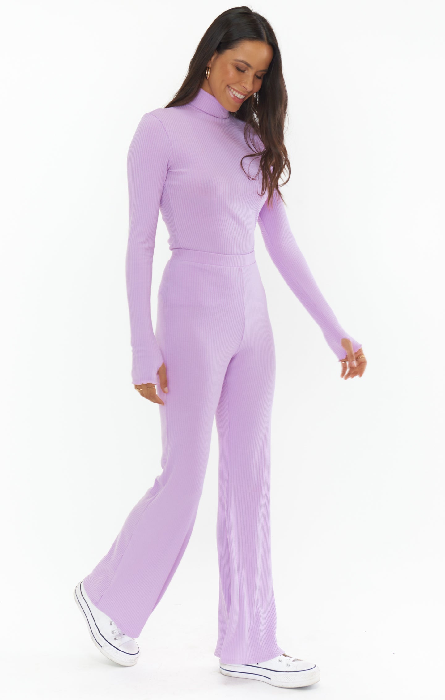 Lillac Rib Knit Mock Neck Top for Layering | Layer Up
