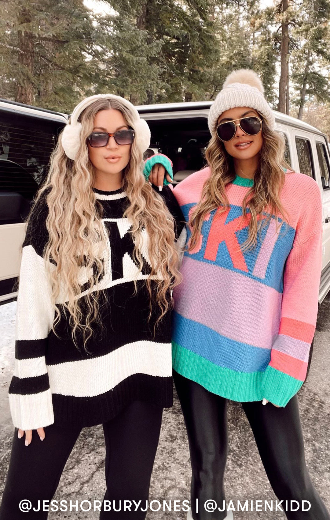 Cozy Oversized Knit Sweater for Winter & Holidays | Ski In