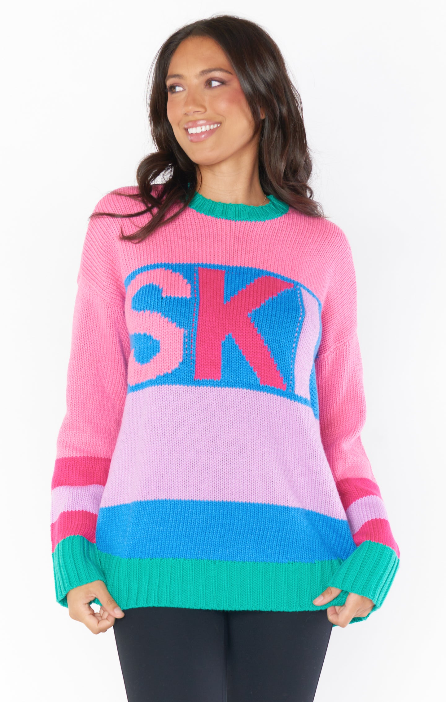 Cozy Oversized Knit Sweater for Winter & Holidays | Ski In