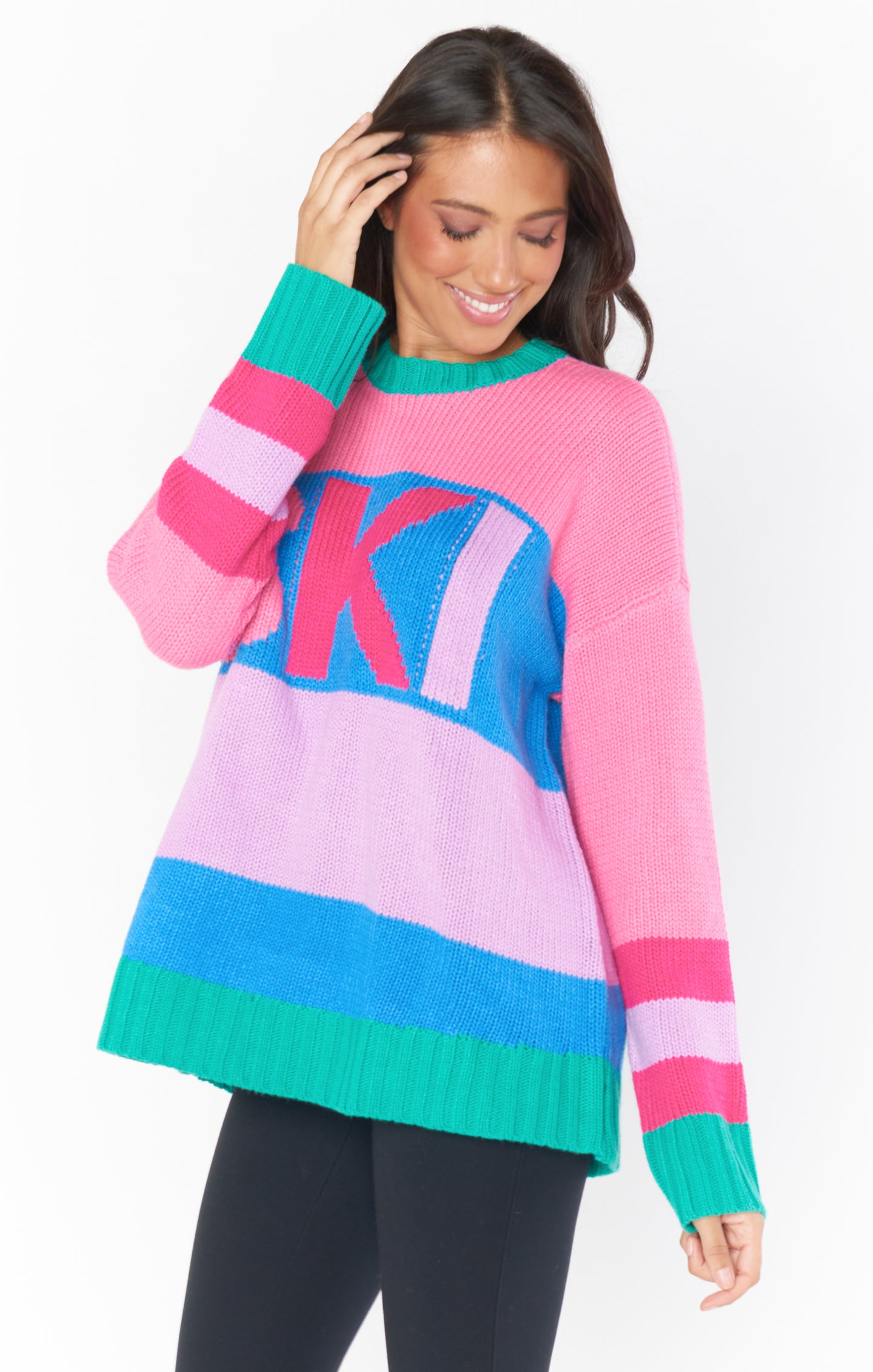 Cozy Oversized Knit Sweater for Winter & Holidays | Ski In