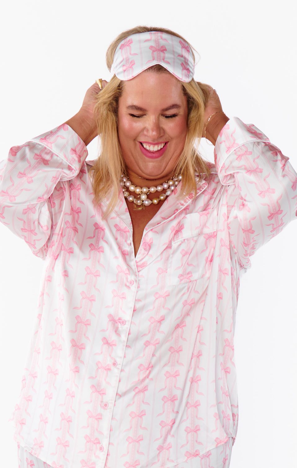 Silky Sleep Eye Mask with Bow Design | Samantha Bow