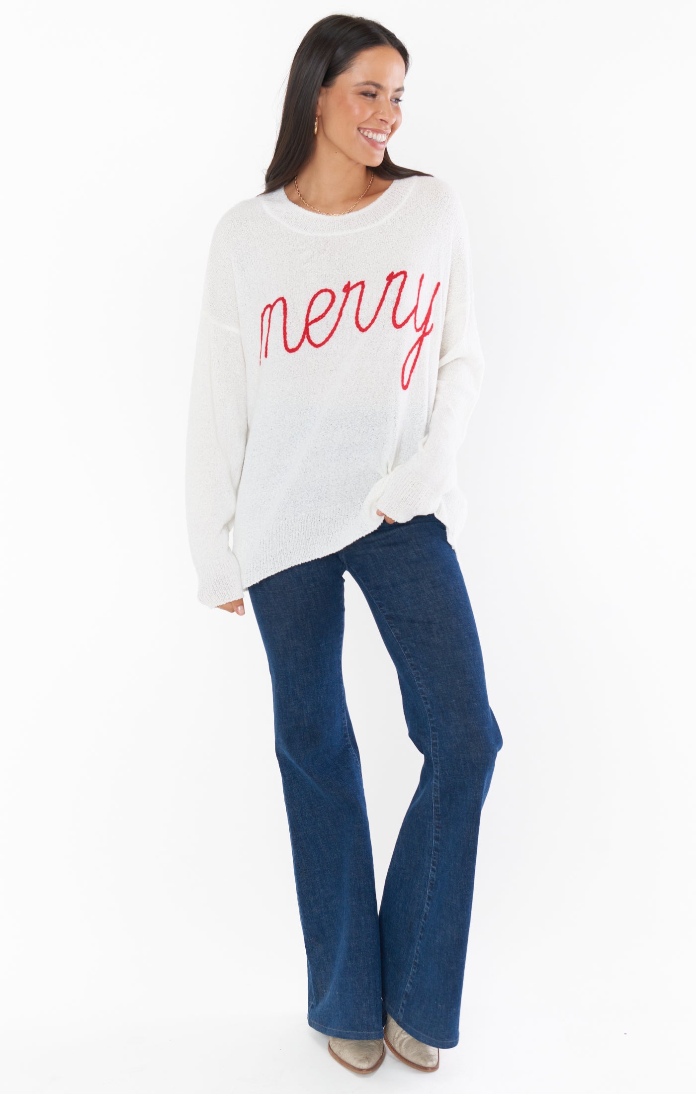 Festive Knit Sweater for Winter | Woodsy Merry