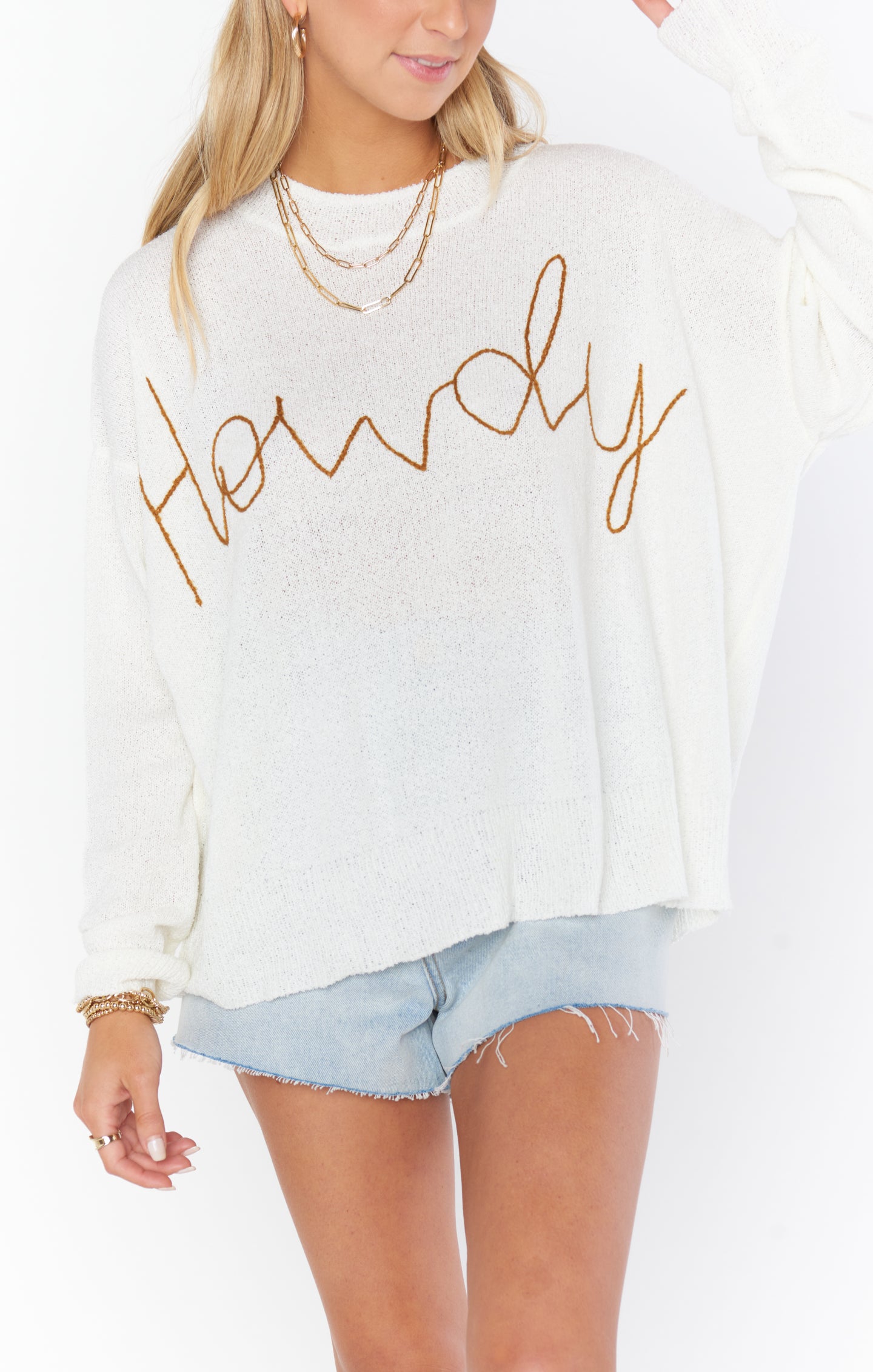 Cognac Knit Sweater for Women | Woodsy Howdy