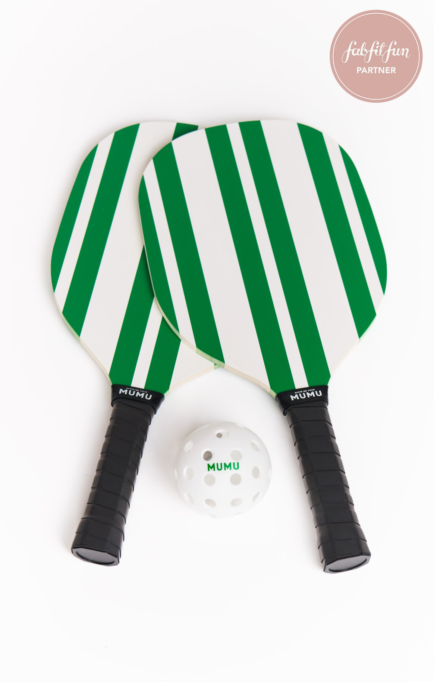 Green & White Pickleball Set for Outdoor Play | Fab Fit Fun