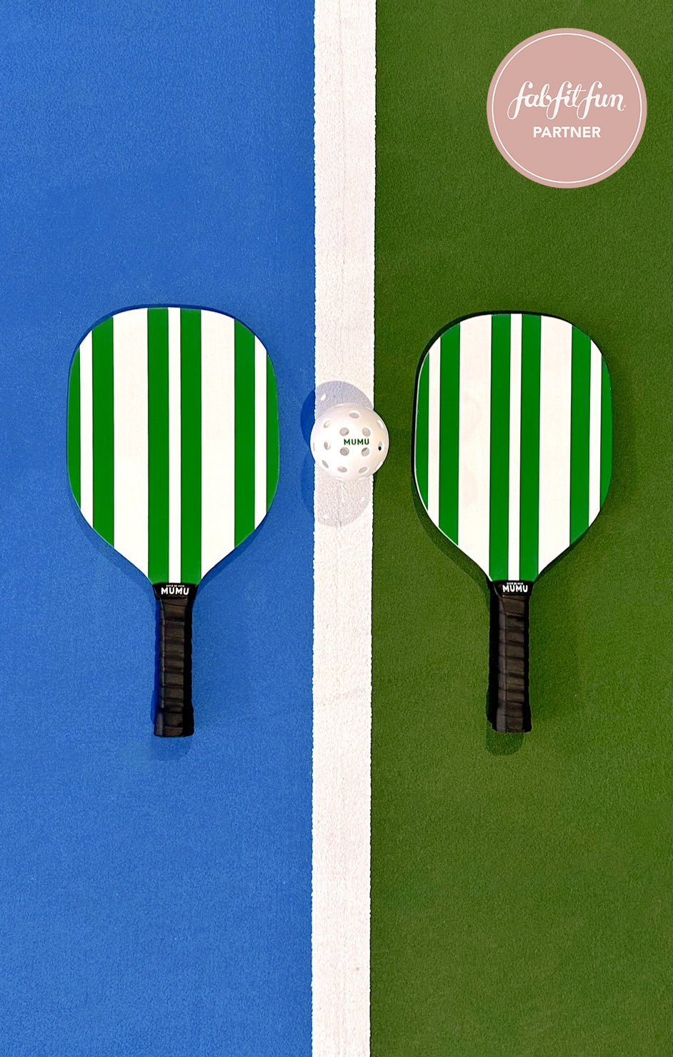 Green & White Pickleball Set for Outdoor Play | Fab Fit Fun