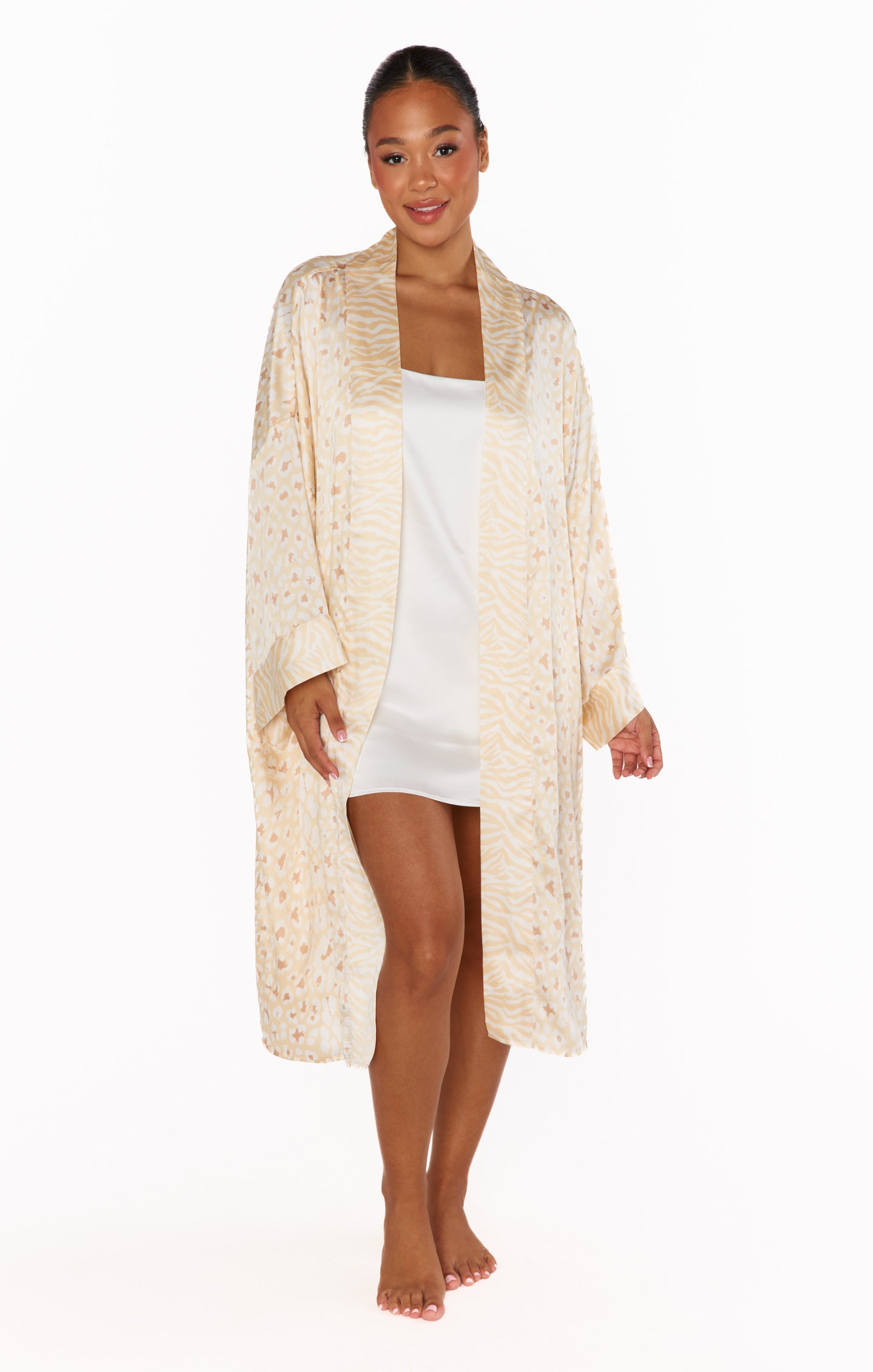 Animal Print Robe for Women | Mumu x Curateur Harlow