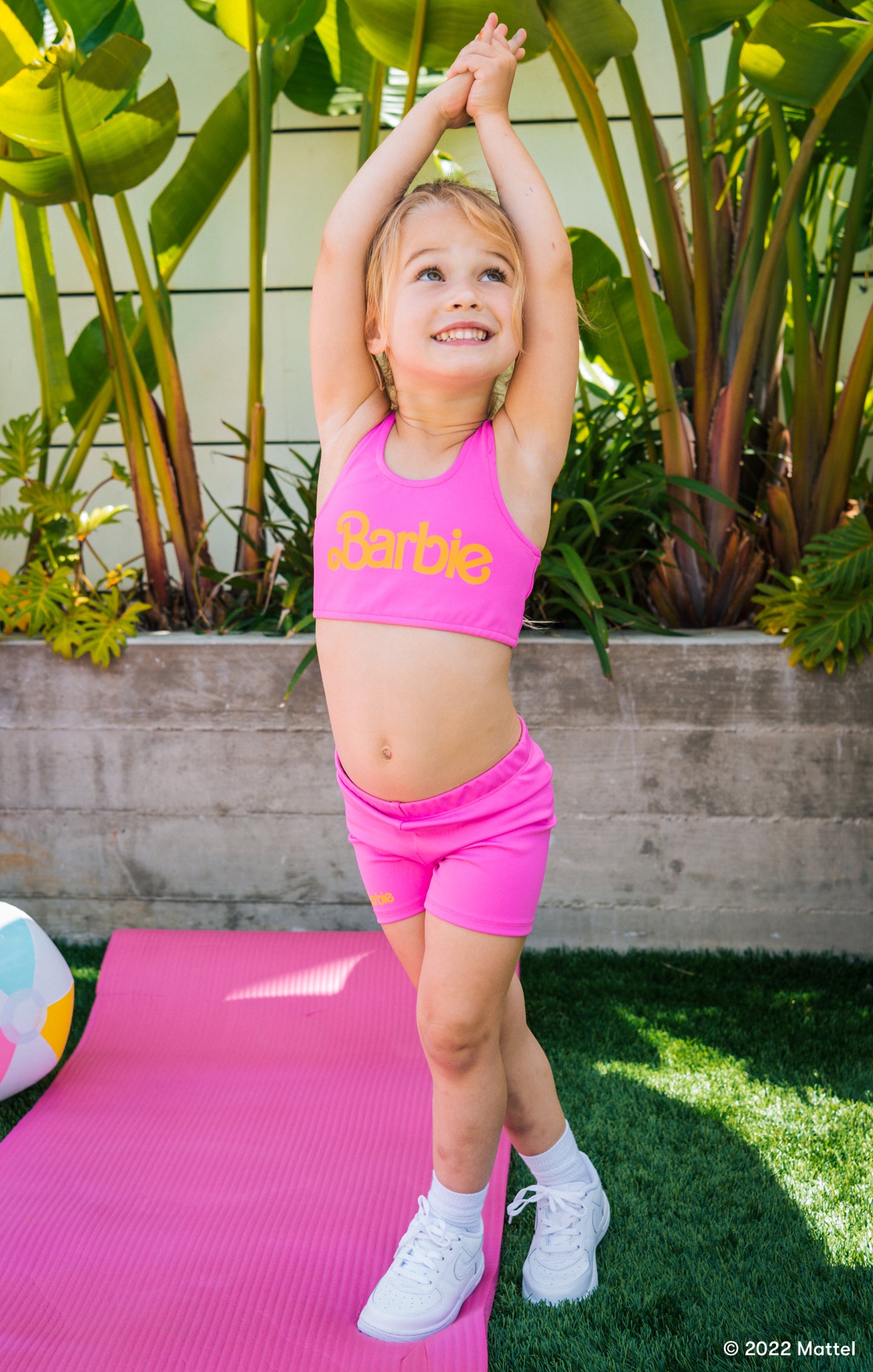 Barbie™ Active Sport Top for Kids | Malibu Pink Workout Tee