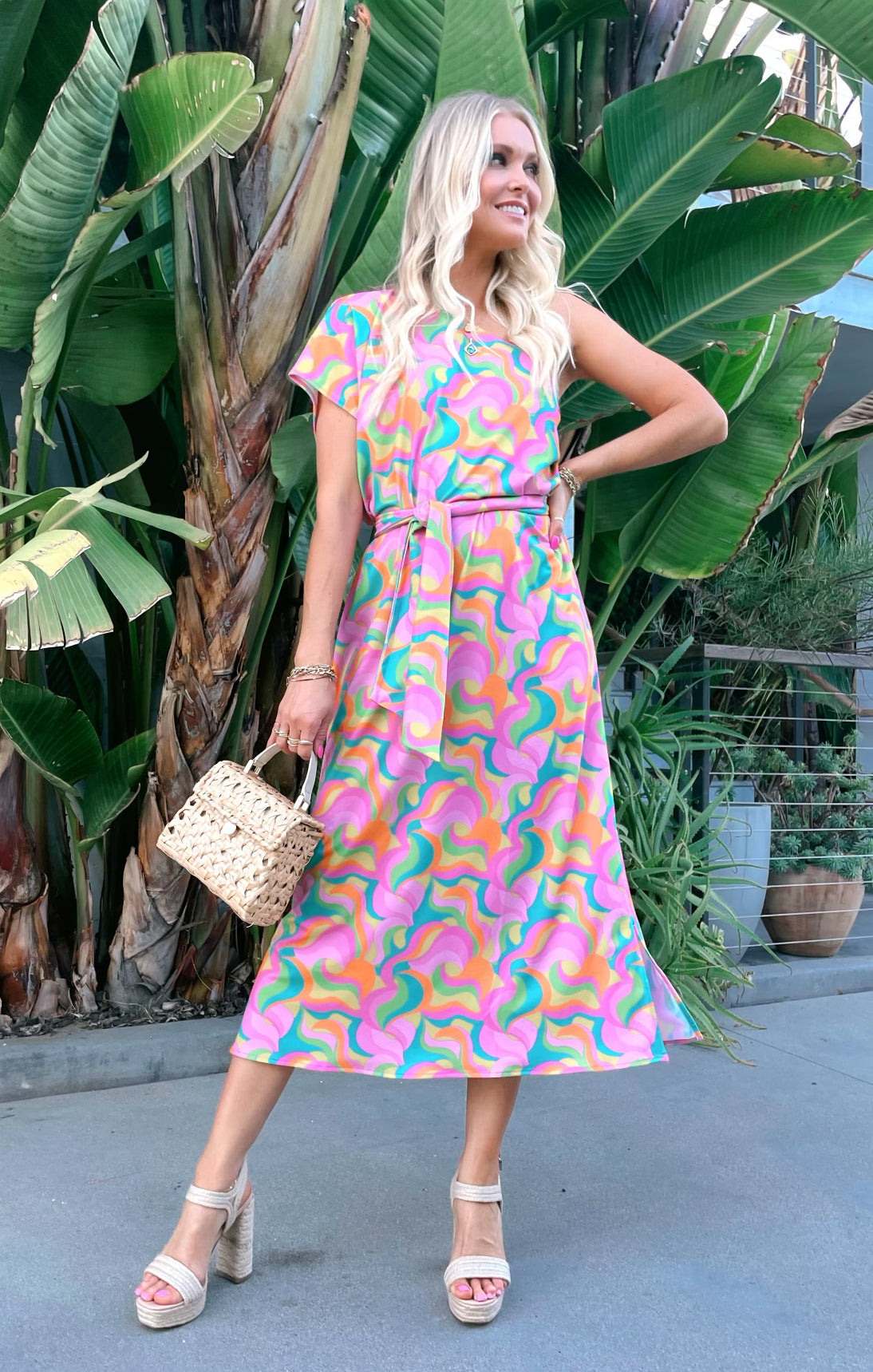 One Shoulder Maxi Dress for Beach & Events | Barbie™ Party Wave
