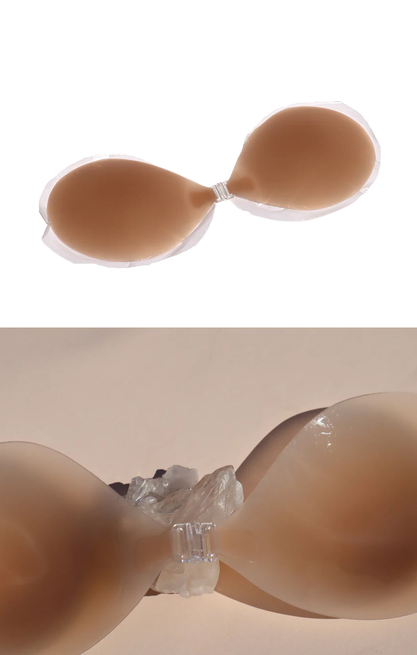 Stick-On Bra for Cleavage & Coverage | Boob-eez Medium Nude