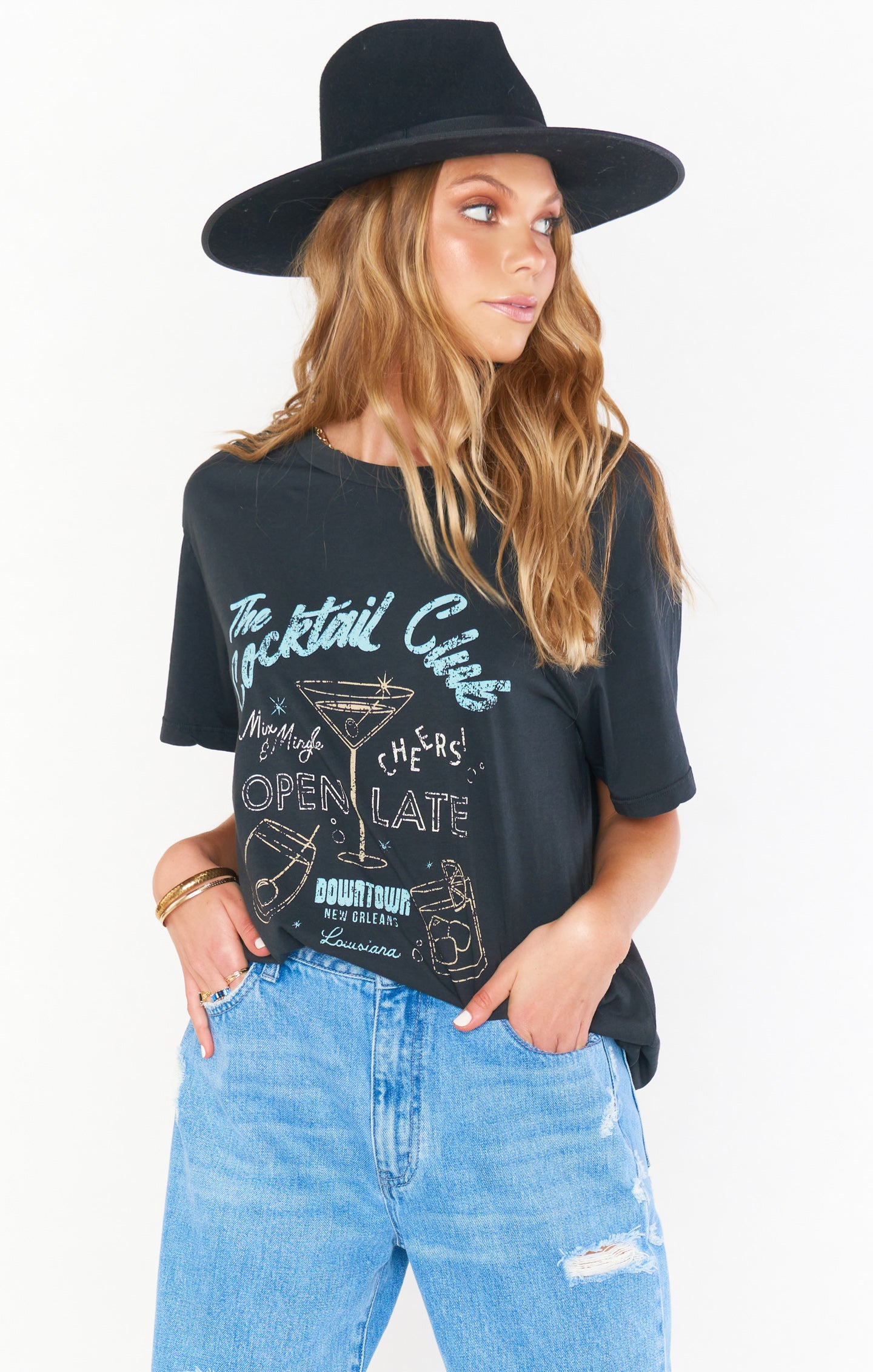 Oversized Graphic Tee for Night Out | Travis Cocktail Club